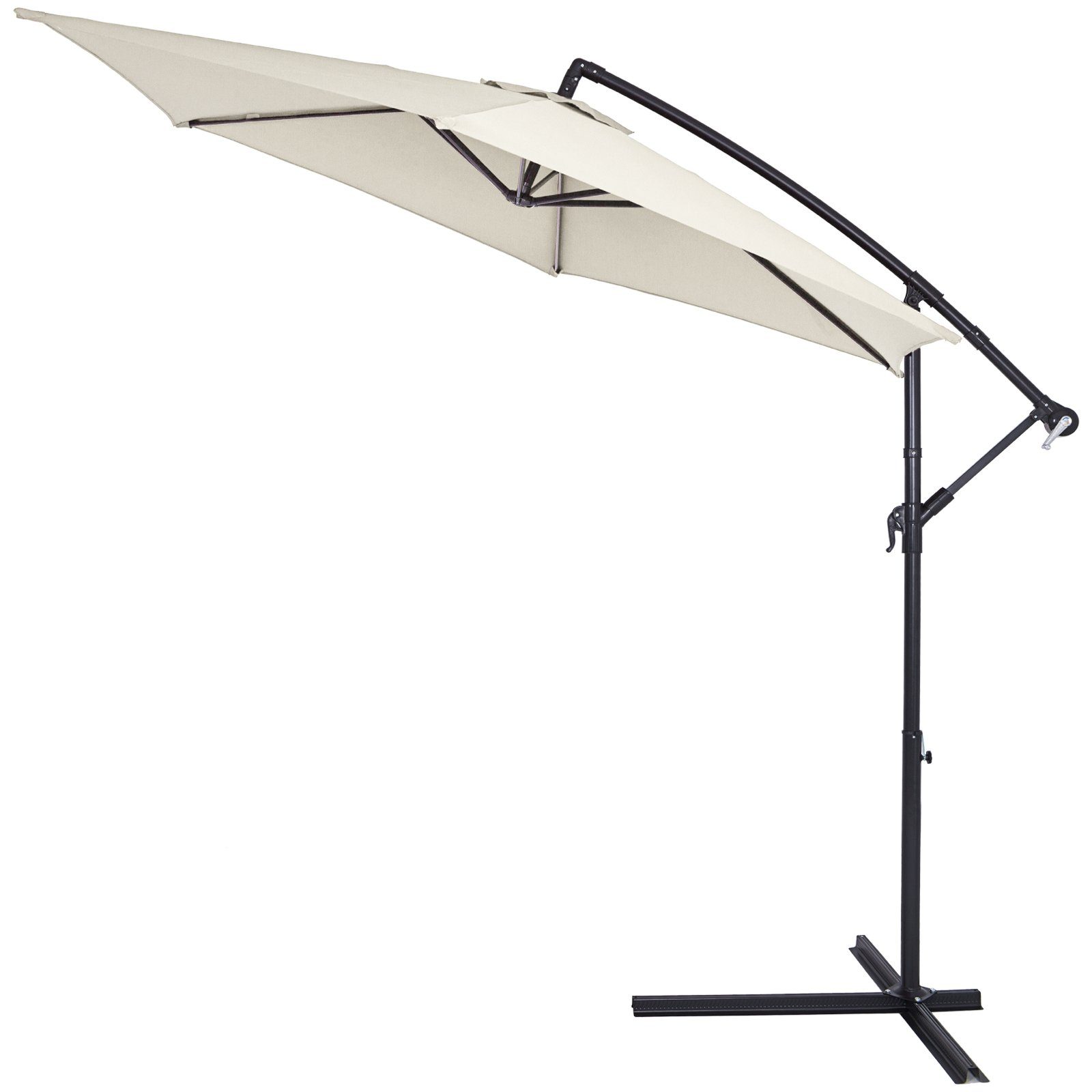 Kingsleeve Sonnenschirm, 300 cm Leichtgängiges Kurbelsystem
