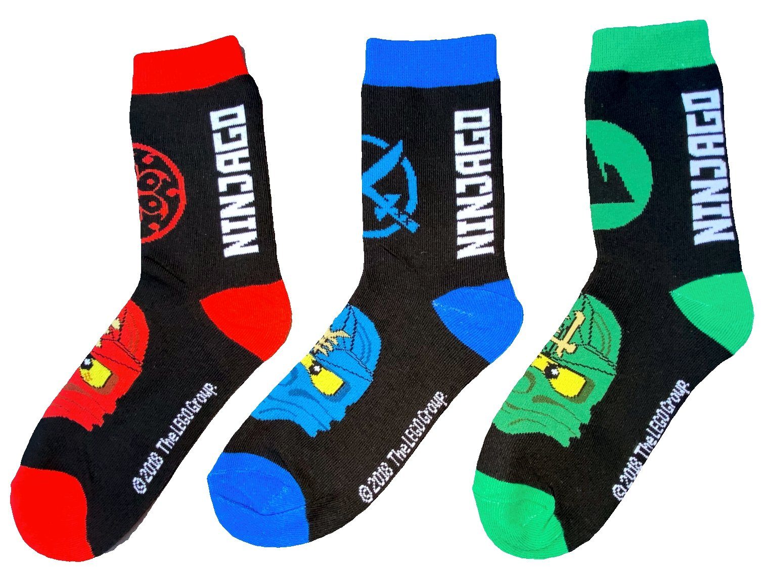 LEGO® Feinsocken LEGO® NINJAGO Socken Set 6 Paar Kindersocken