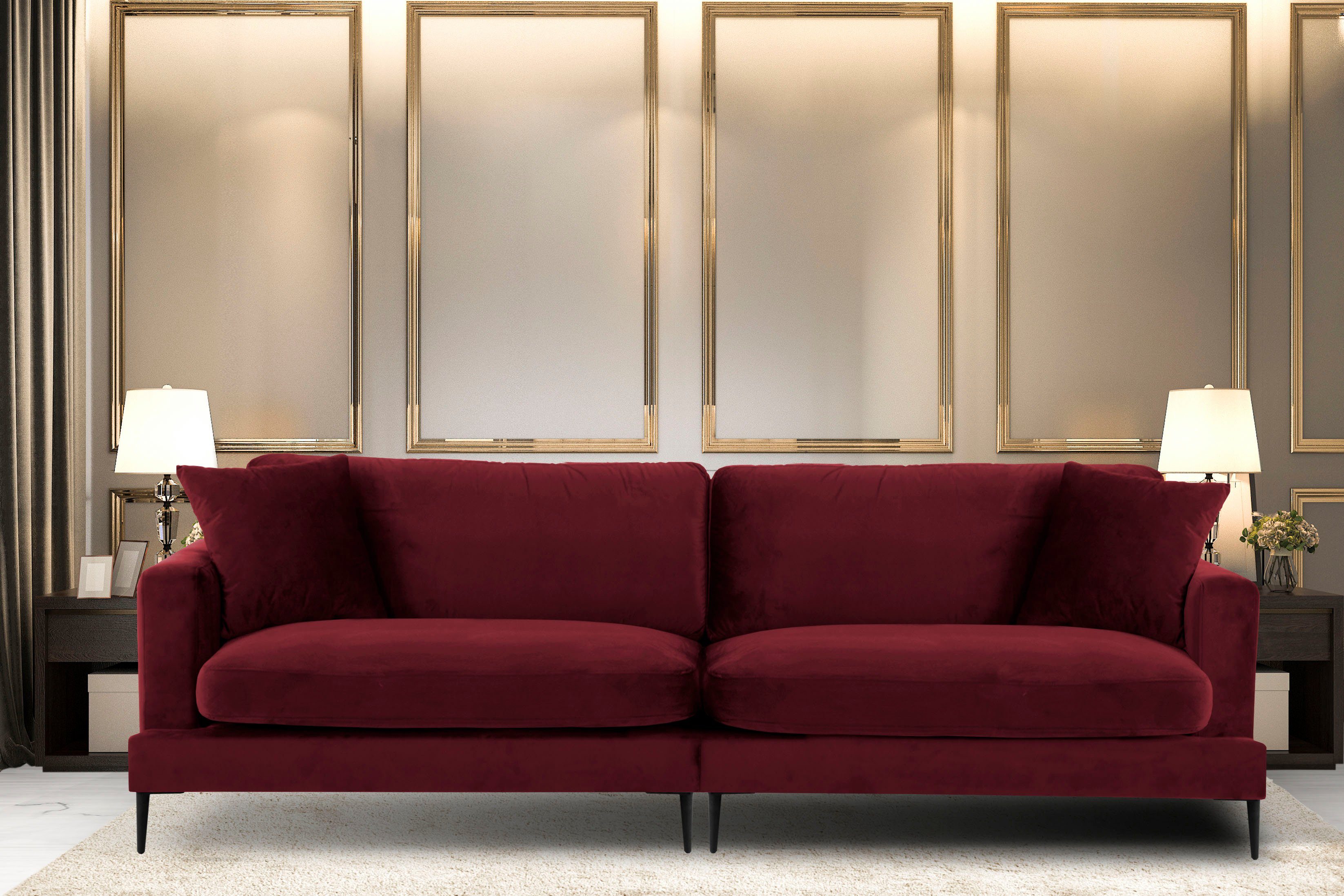 Leonique Big-Sofa Cozy elegantes Designsofa, Maße günstig online kaufen