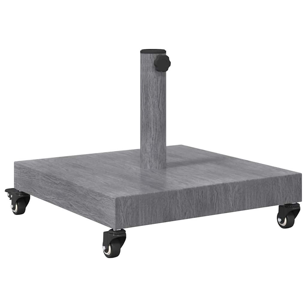 vidaXL Schirmhalter Sonnenschirmständer Dunkelgrau Holzlook 45 x 45 x 31,5 cm, 1 tlg.