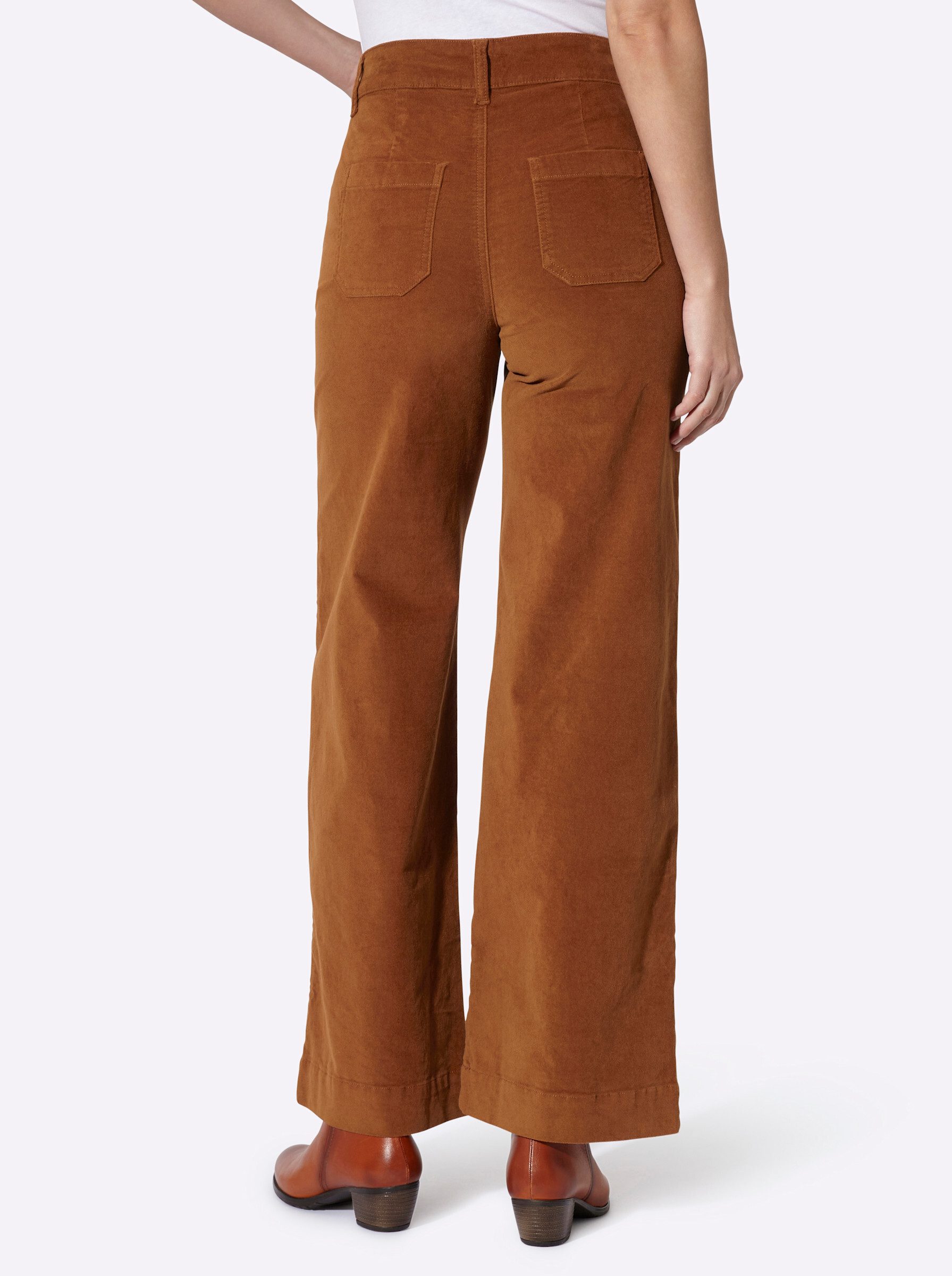 heine Jerseyhose Samt-Hose normal