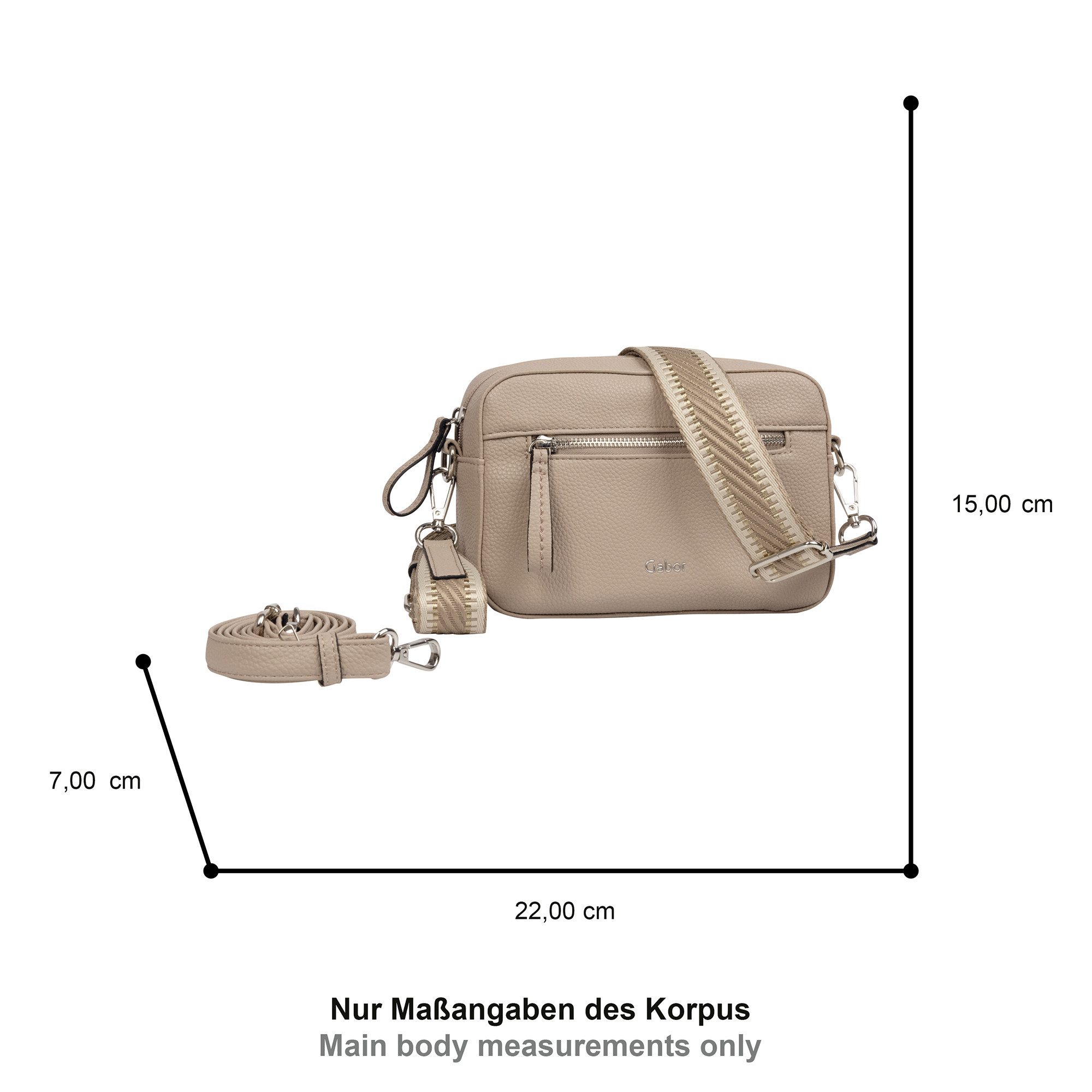 Gabor Handtasche Silena, hochwertig gewebte Gurtband und ein filigranes Log günstig online kaufen