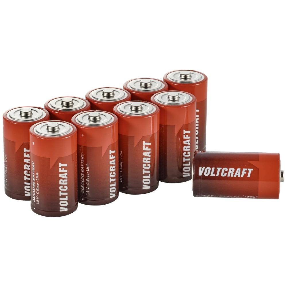 VOLTCRAFT Alkaline Baby-Batterien, 10 St VC-14066395 Batterie