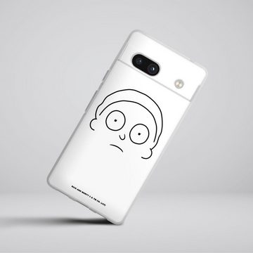 DeinDesign Handyhülle Rick & Morty Serienmotiv Fanartikel Morty Line Art, Google Pixel 7a Silikon Hülle Bumper Case Handy Schutzhülle