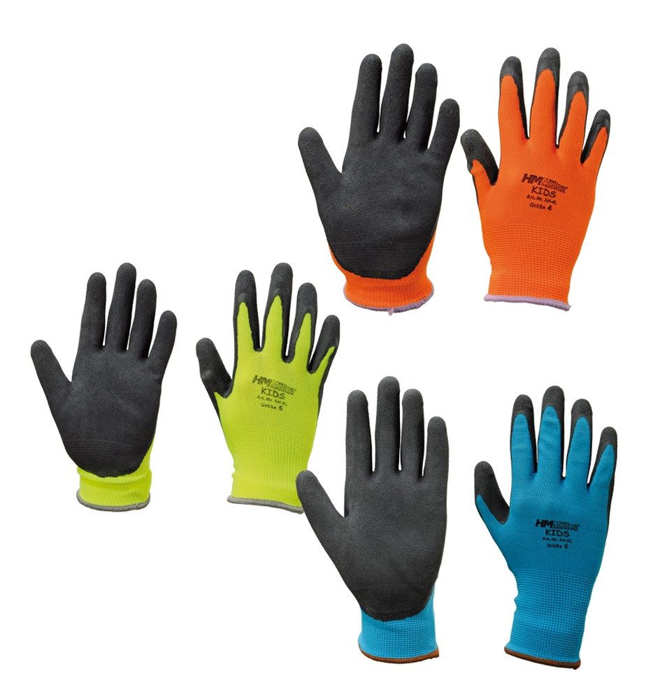 HM Müllner Werkzeuge Montage-Handschuhe Kinderhandschuhe Feinstrick anatomische Passform anatomische Passform