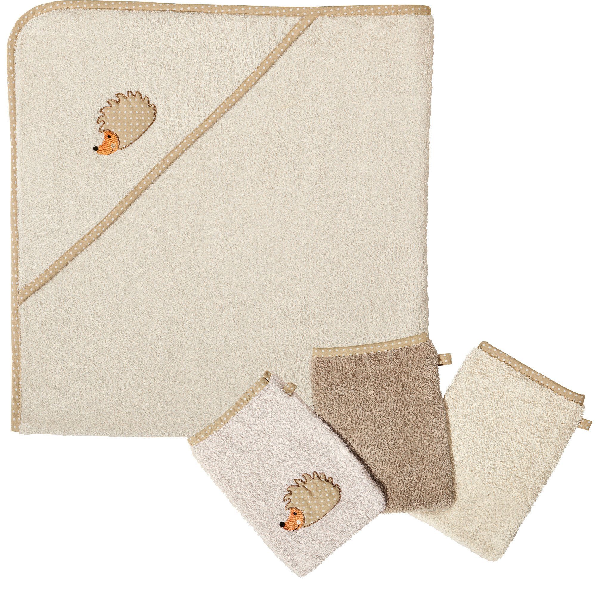 Erwin Müller Handtuch Set Kinder-Frottierset 4-tlg, Frottier, (4-tlg), Walk-Frottier Uni