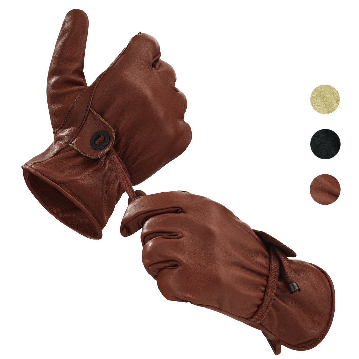 Lederhandschuhe Black Forest Fox RODEO Leder Handschuhe Herren Damen 3 Farben