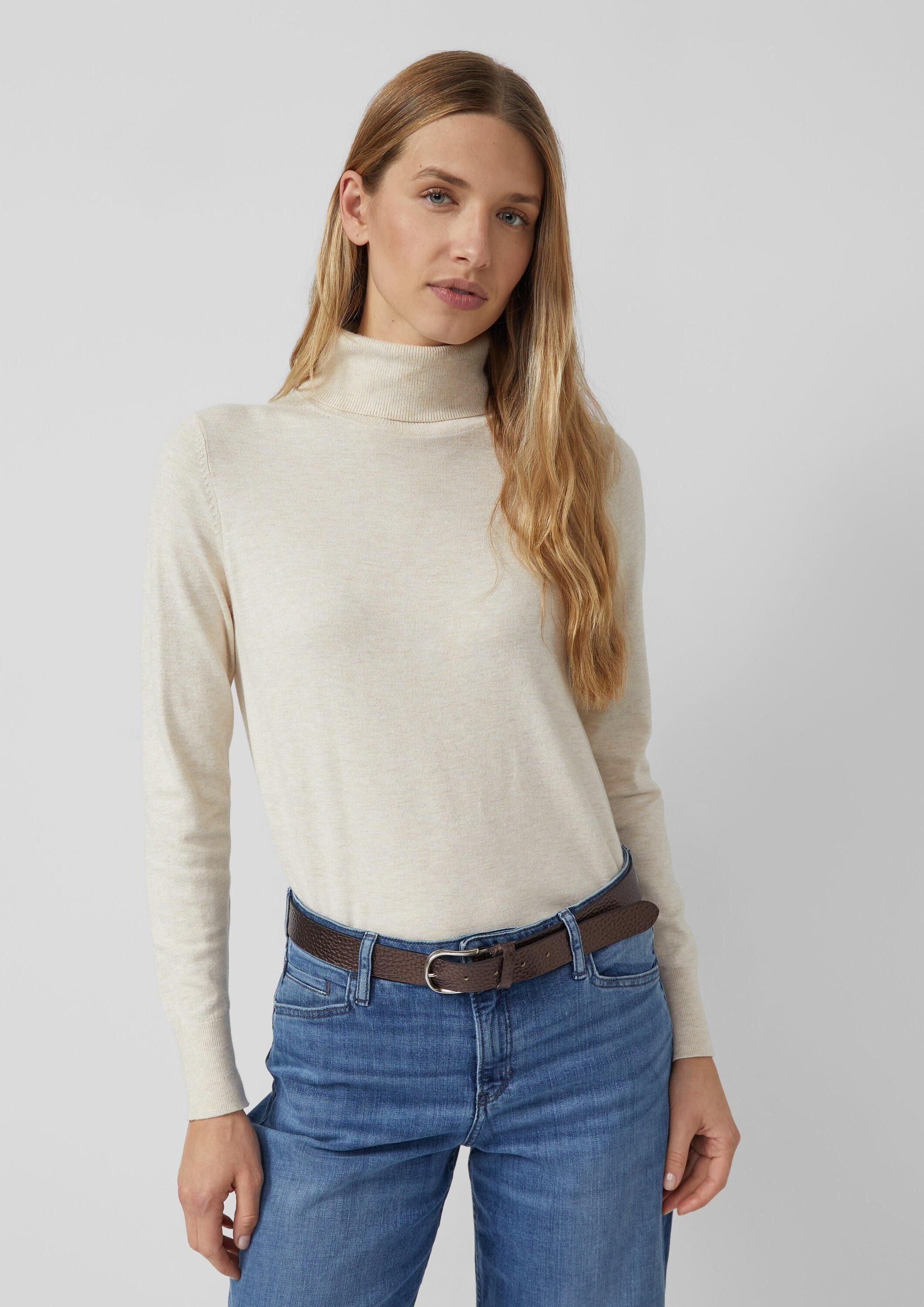 s.Oliver Ledergürtel Taillengürtel Ledergürtel mit Metallic-Oberfläche