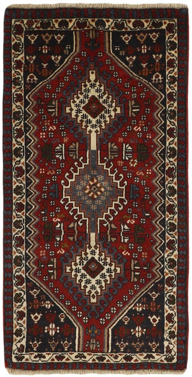 Orientteppich Yalameh 54x107 Handgeknüpfter Orientteppich / Perserteppich Läufer, Nain Trading, rechteckig, Höhe: 12 mm