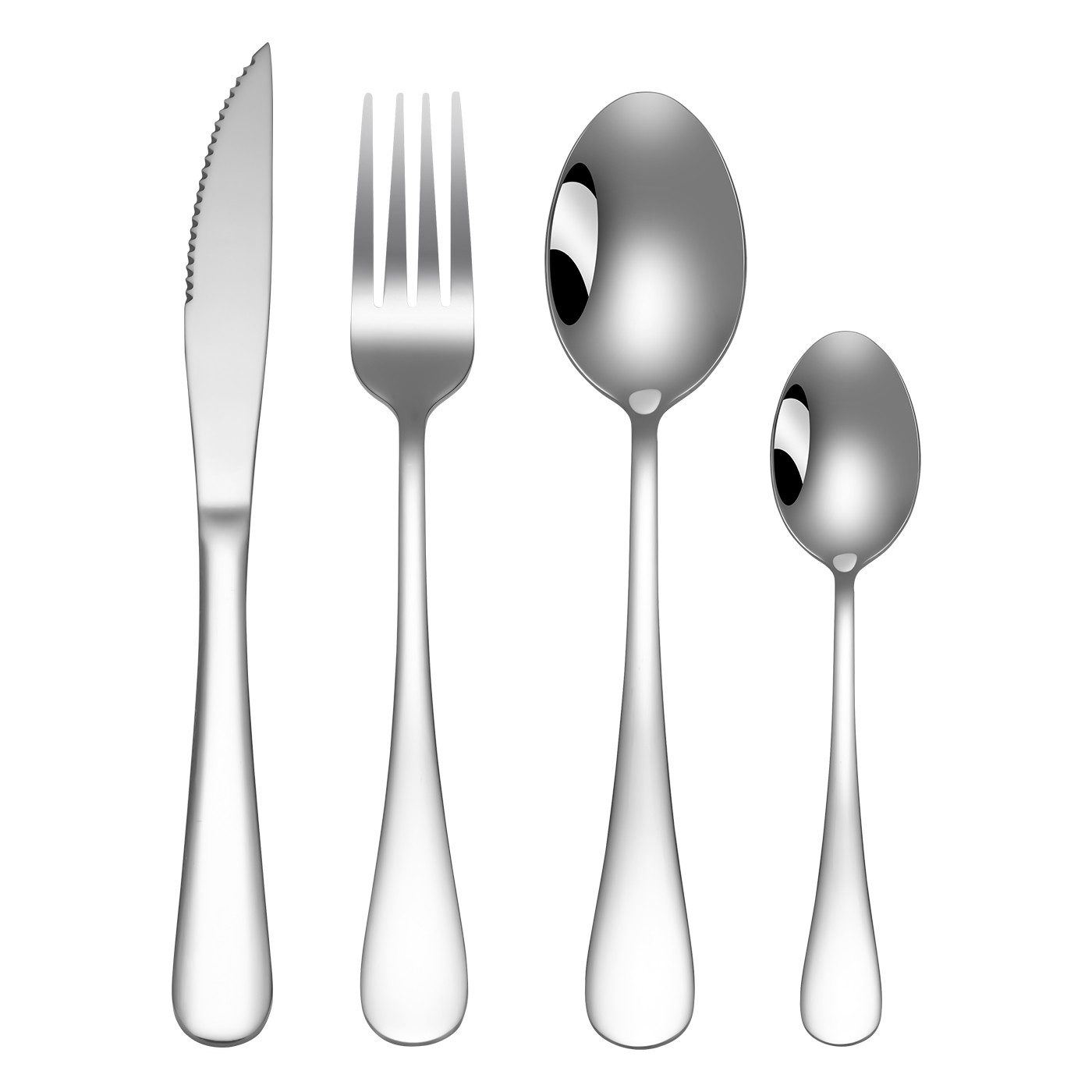 Faizee Möbel Besteck-Set Cutlery Set 24-teiliges Besteckset Set Service für 6 Gift Box (24-tlg), Edelstahl