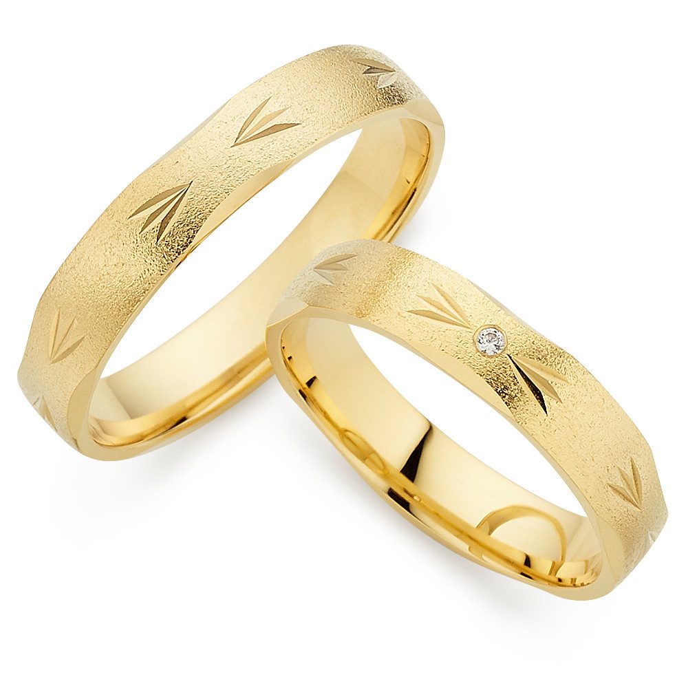 Phönix Trauring Schmuck Partnerring Ehering Verlobungsring Freundschaftsring, Made in Germany - wahlweise mit oder ohne Brillant