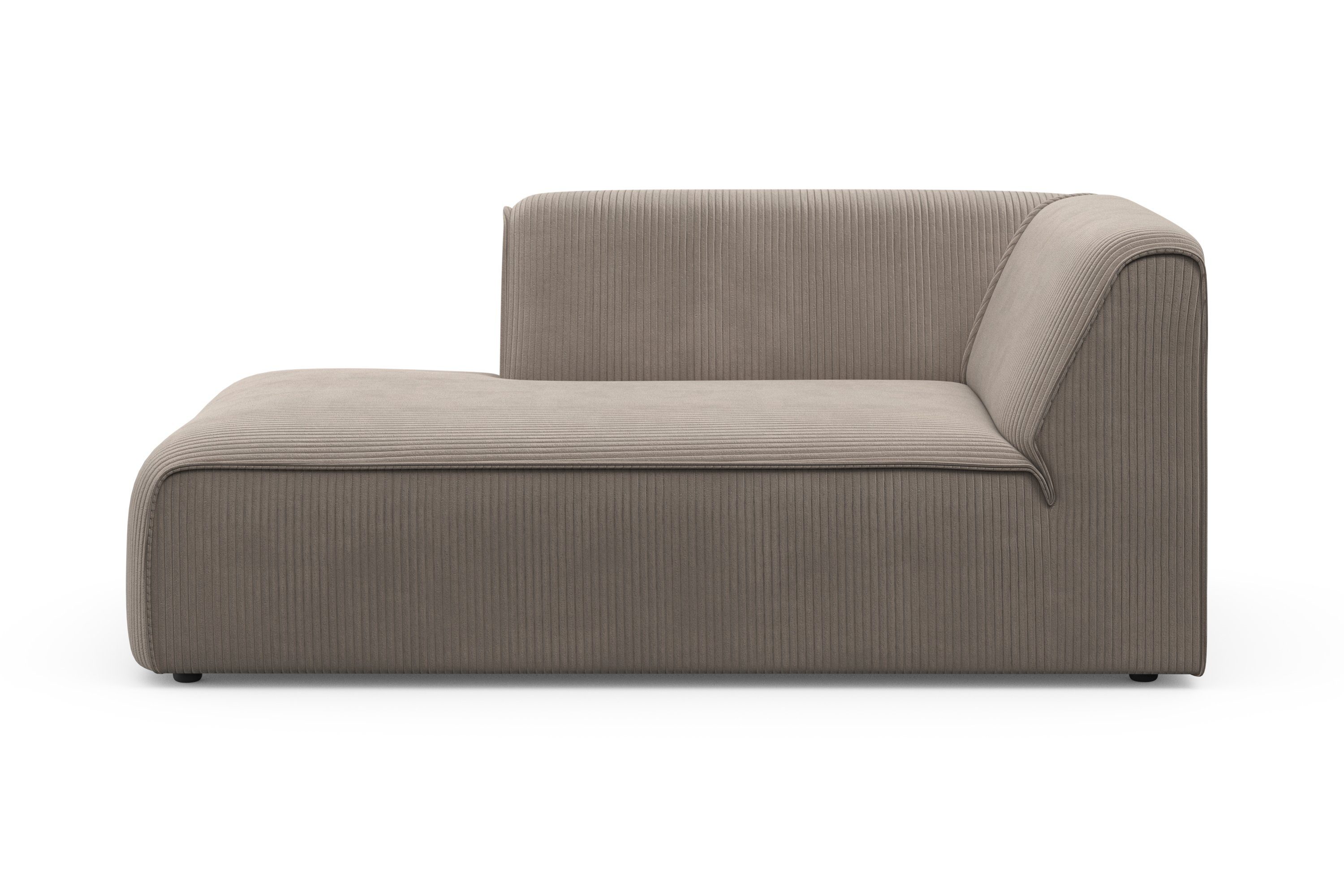 RAUM.ID Ottomane Merid Chaiselongue, Maße B/T/H: 100/162/70 cm, als Modul oder separat verwendbar, für individuelle Zusammenstellung