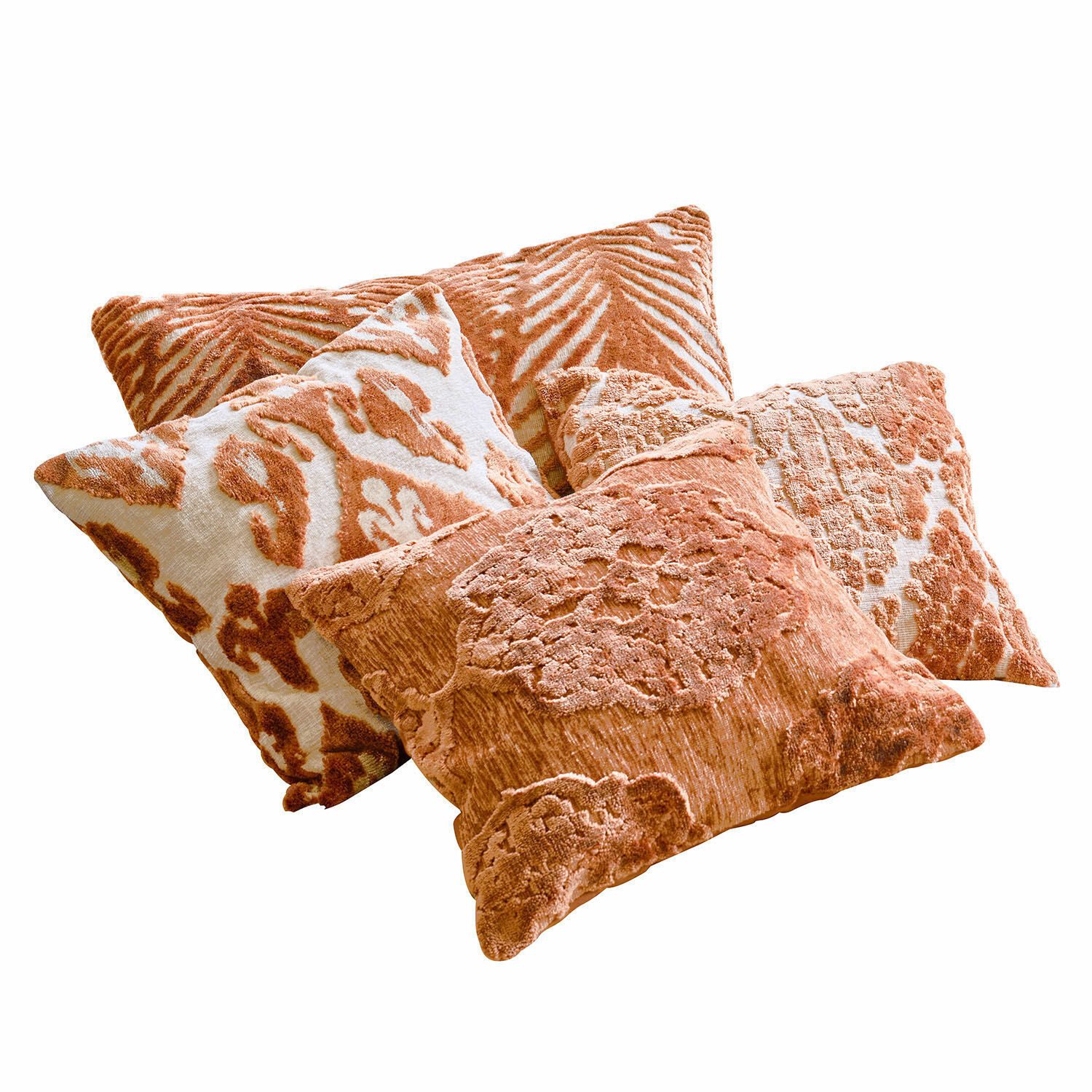 Mirabeau Kissenhülle Kissenhülle 4er Set Samirad rotbraun günstig online kaufen