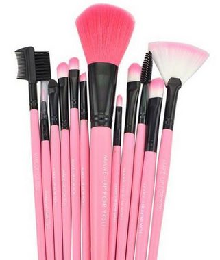 Retoo Kosmetikpinsel-Set Make up Pinsel Set 12 Stück Schminkpinsel Kosmetik Make-up Brush Set, DER SATZ PROFESSIONELLER PINSEL ZUM MAKE-UP 12 STÜCKE + ETUI