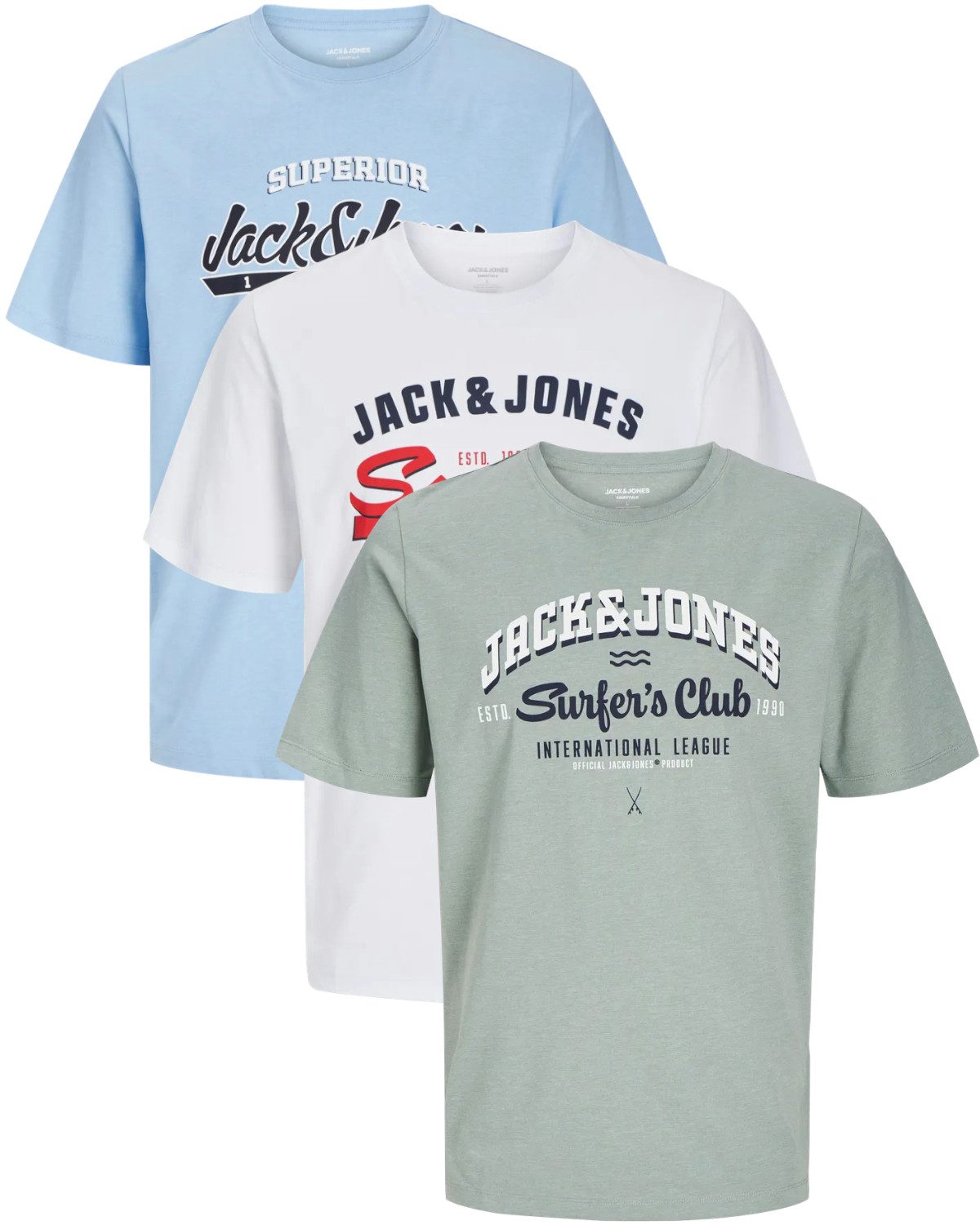 Jack & Jones T-Shirt Stilvolles Slim-Fit günstig online kaufen