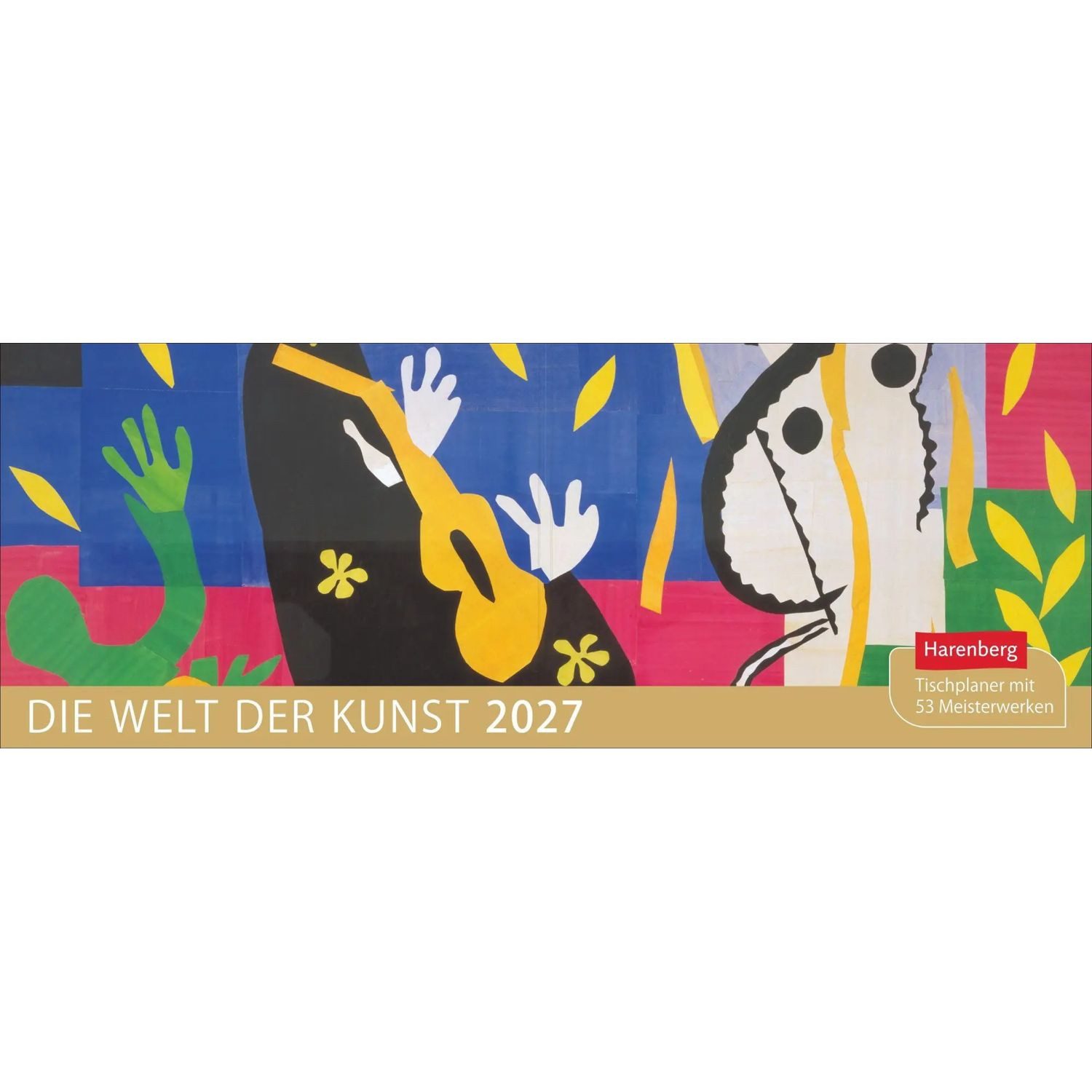 Harenberg Kalender Verlag Kunstkalender Die Welt der Kunst Premium-Tischplaner 2027 - Wochenkalender mit 53...