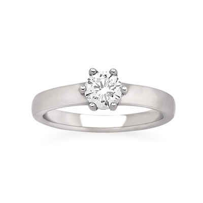 VIVENTY Fingerring 769661 Damen-Ring mit Zirkonia Sterling-Silber Gr. 50