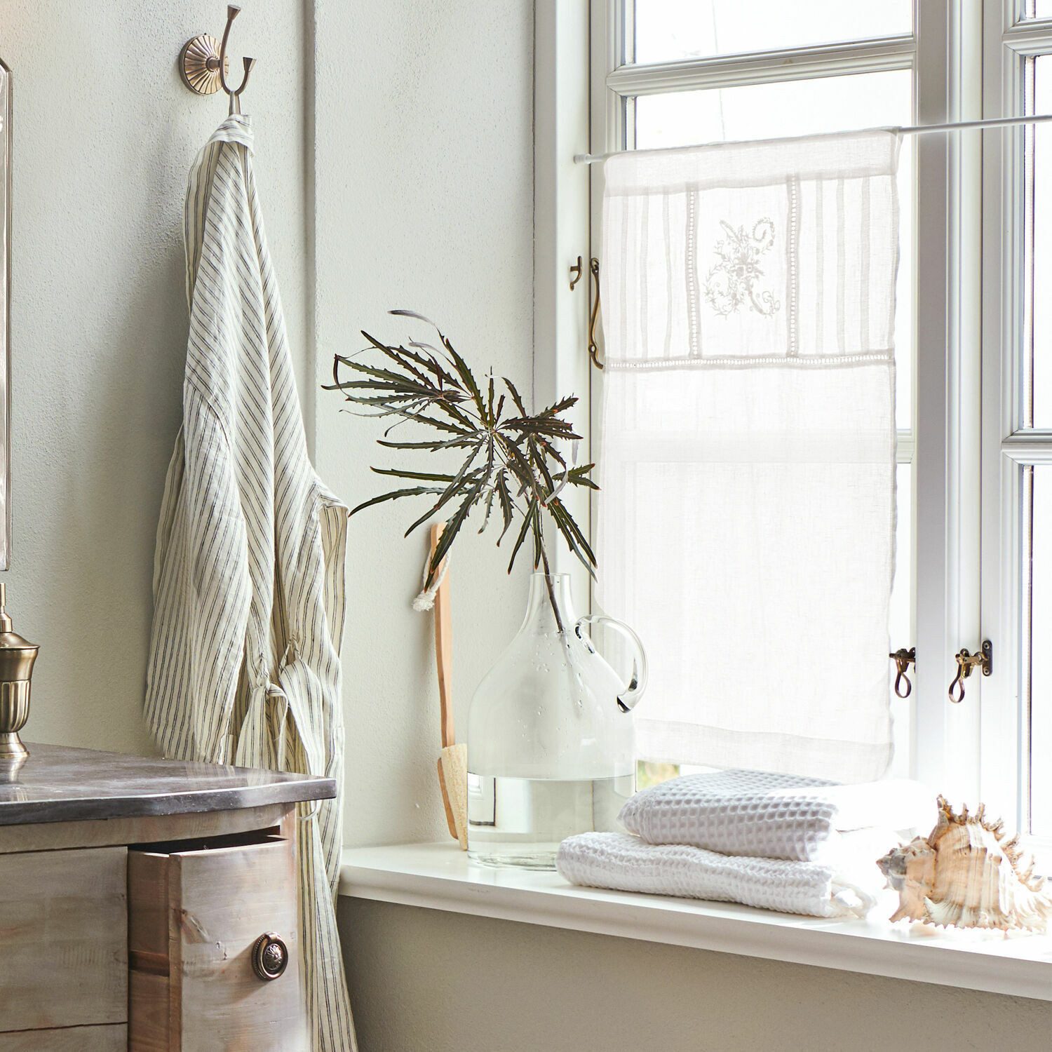 Mirabeau Scheibengardine Scheibengardine 2er Set Mayenne creme