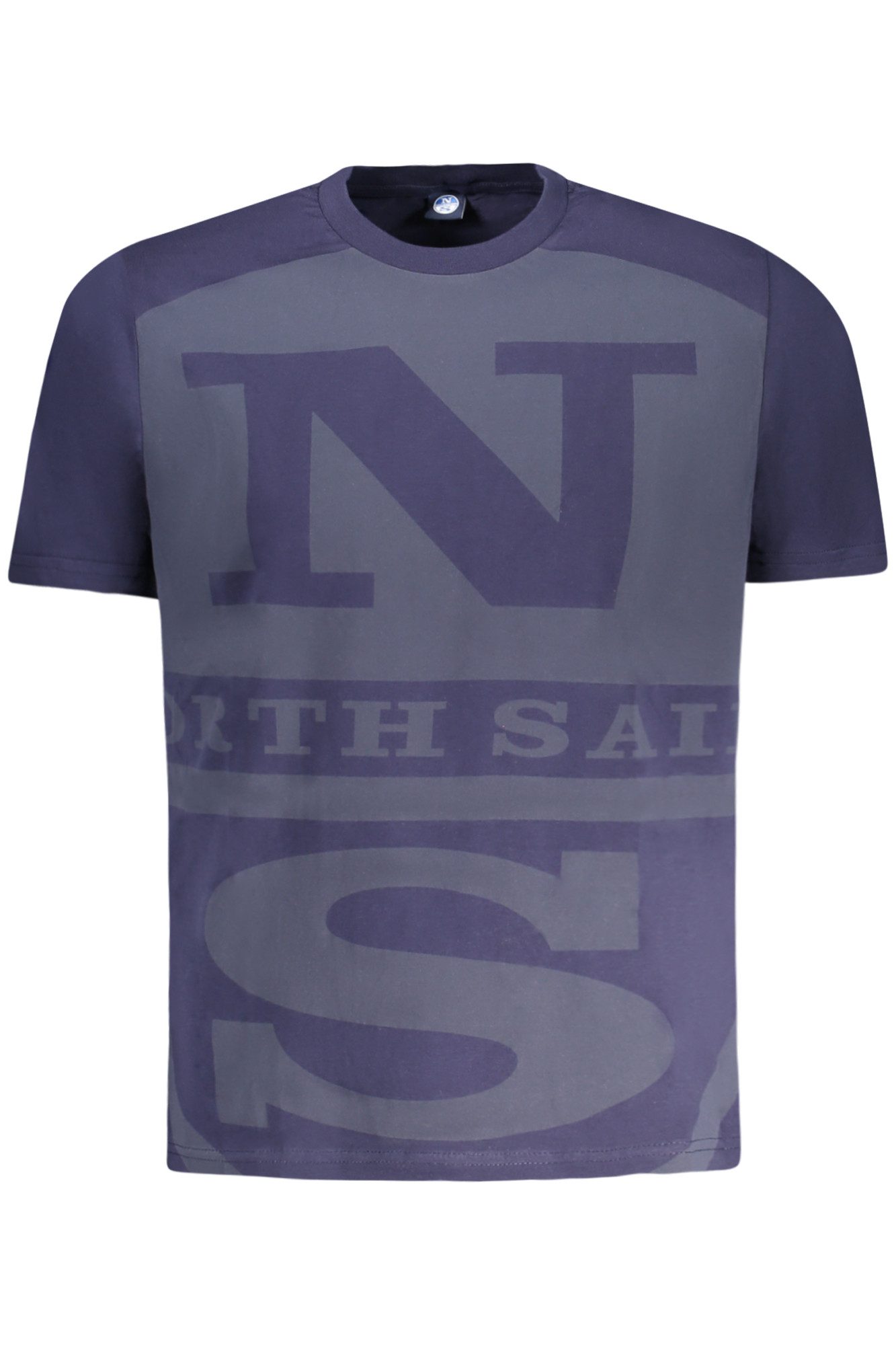 North Sails T-Shirt Herren Kurzarm T-Shirt Blau mit Druckmotiv und