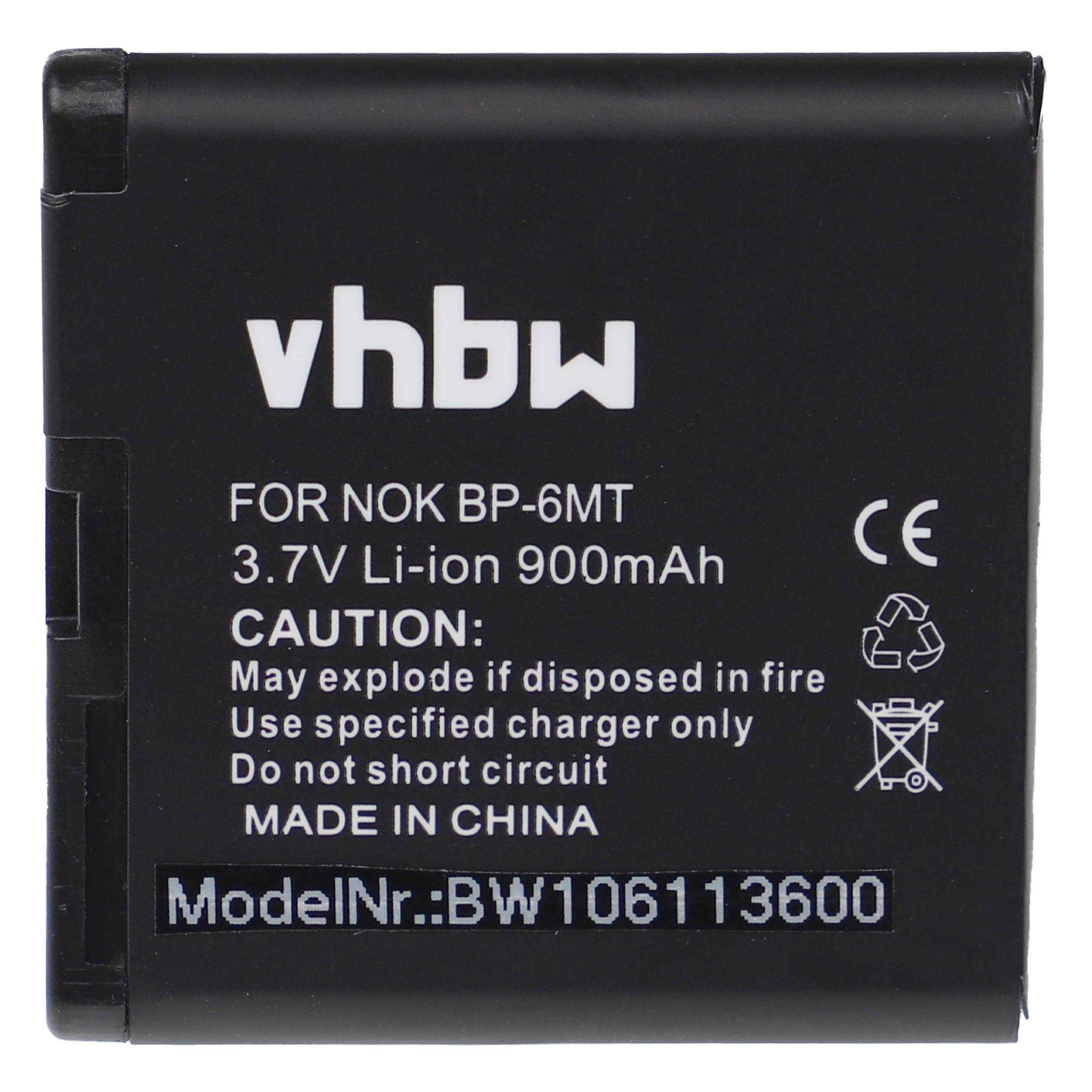 vhbw Ersatz für Nokia BP-6MT, BL-6MT für Smartphone-Akku Li-Ion 900 mAh (3,7 V)