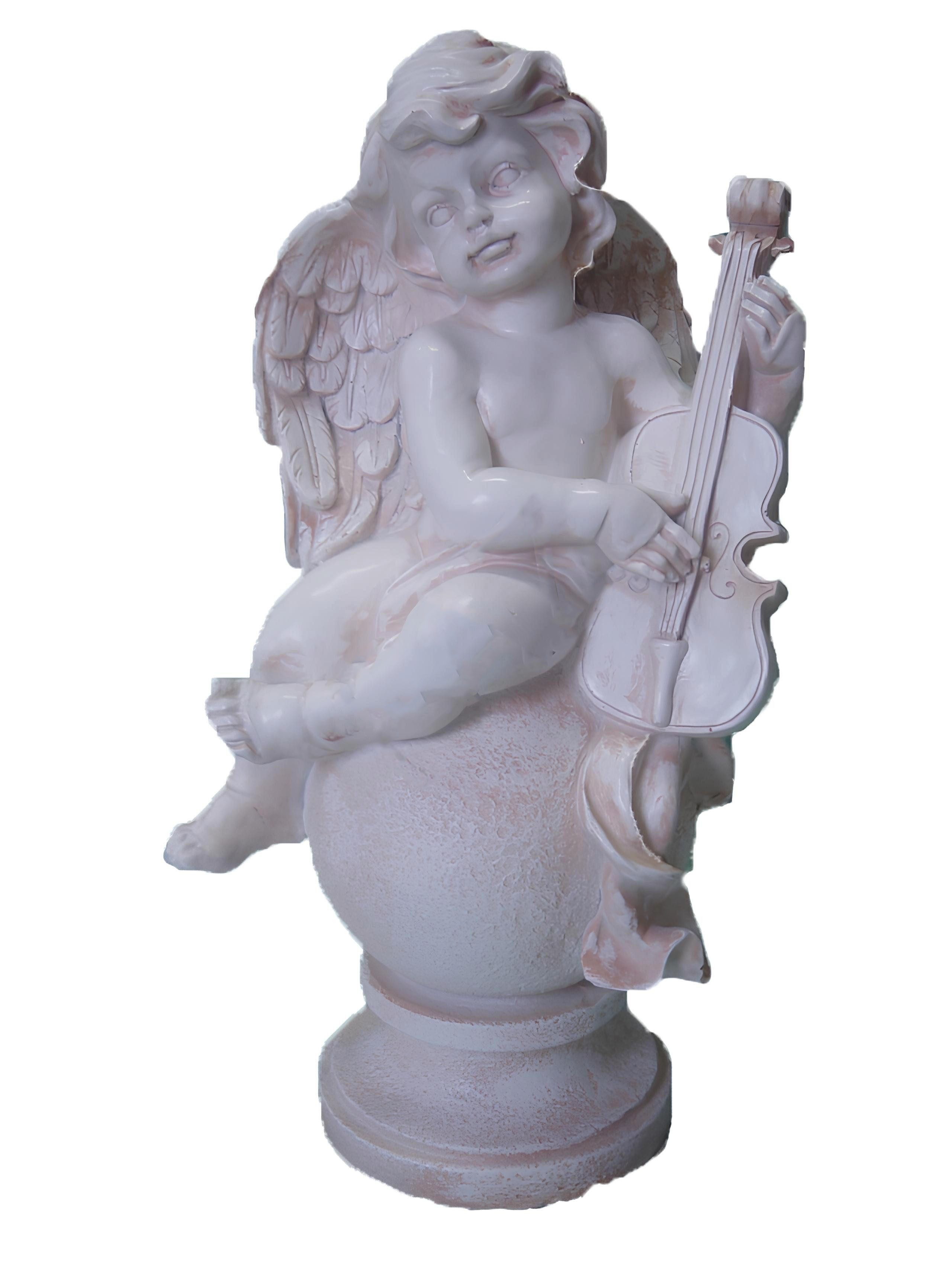 JVmoebel Engelfigur Elegante Engel Figur aus hochwertigem Material für stilvolle Deko (Engel Material : Kunststoff 50 cm Höhe), Made in Europa