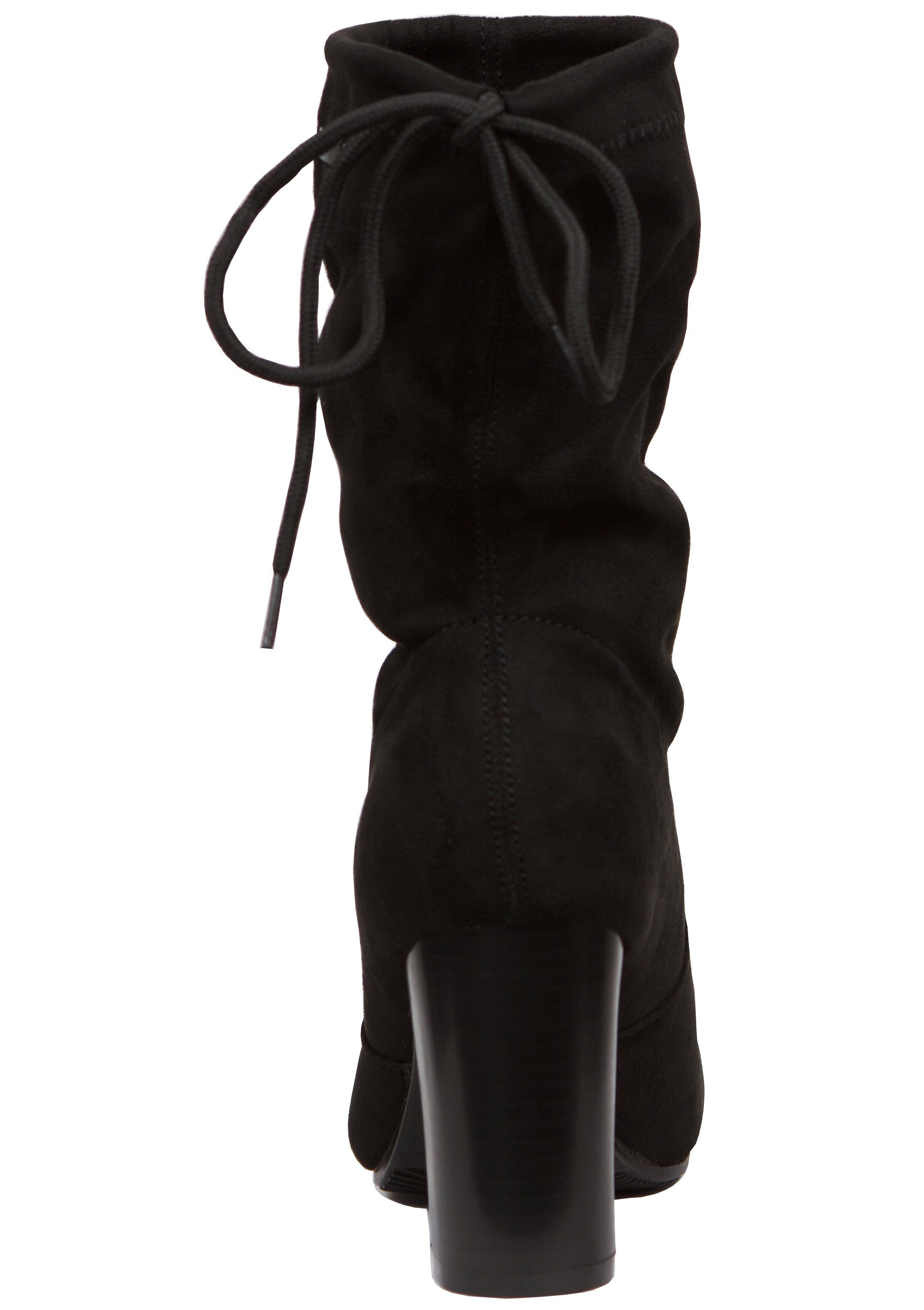 AvaMia Damenstiefel Damen Stiefel Wildlederoptik Kunstleder Westernstiefel Schlupfstiefel Stiefeletten High Heels Boots