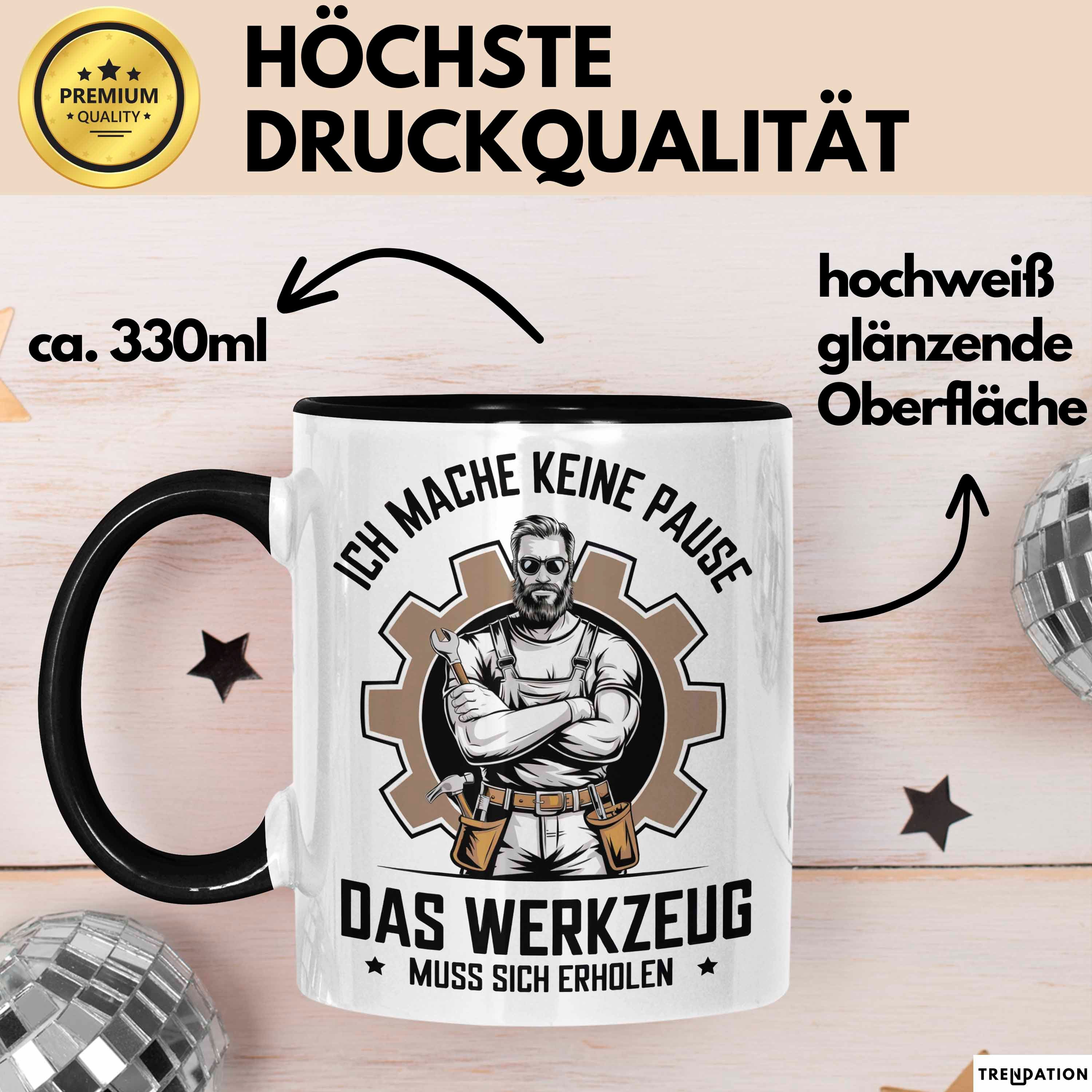 Trendation Tasse Handwerker Tasse Geschenk Werkzeug Braucht Erholung Geschenk
