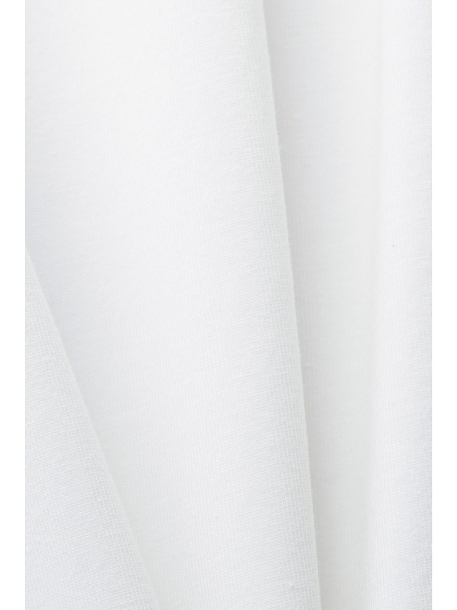 Esprit T-Shirt Baumwolljersey (1-tlg) Logo-T-Shirt WHITE aus