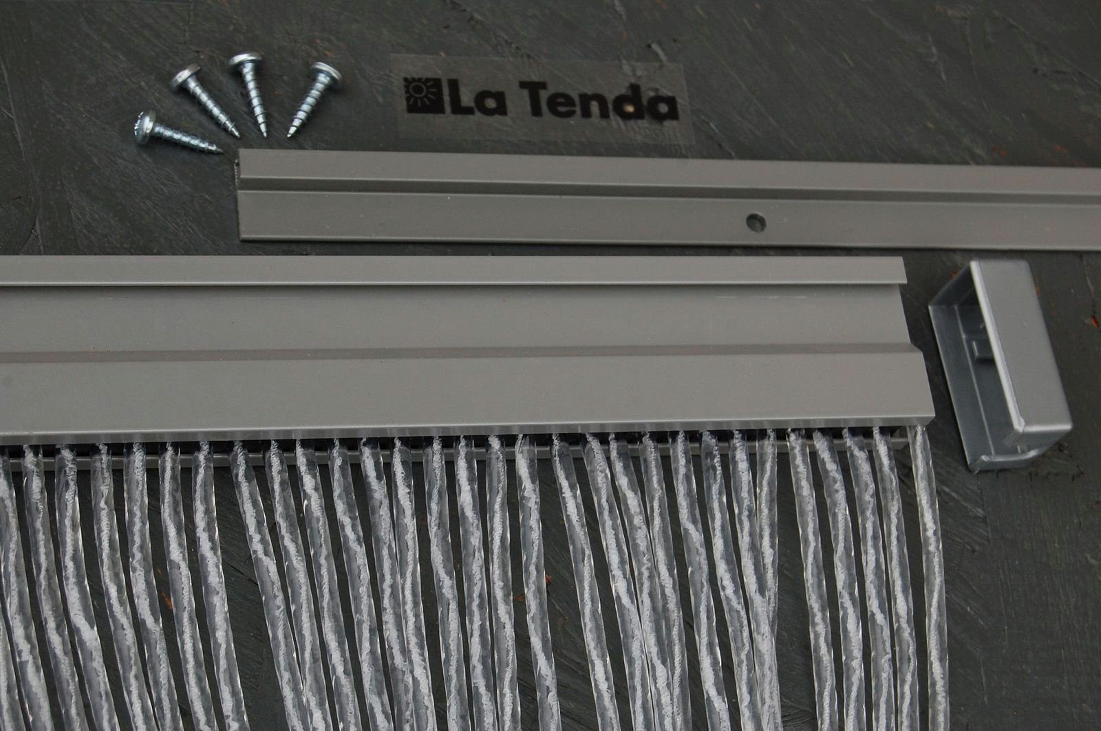 MERANO Tenda La x und individuell Länge 210 2 weiß, kürzbar Insektenschutz-Vorhang Tenda La Streifenvorhang PVC - cm, 90 Breite