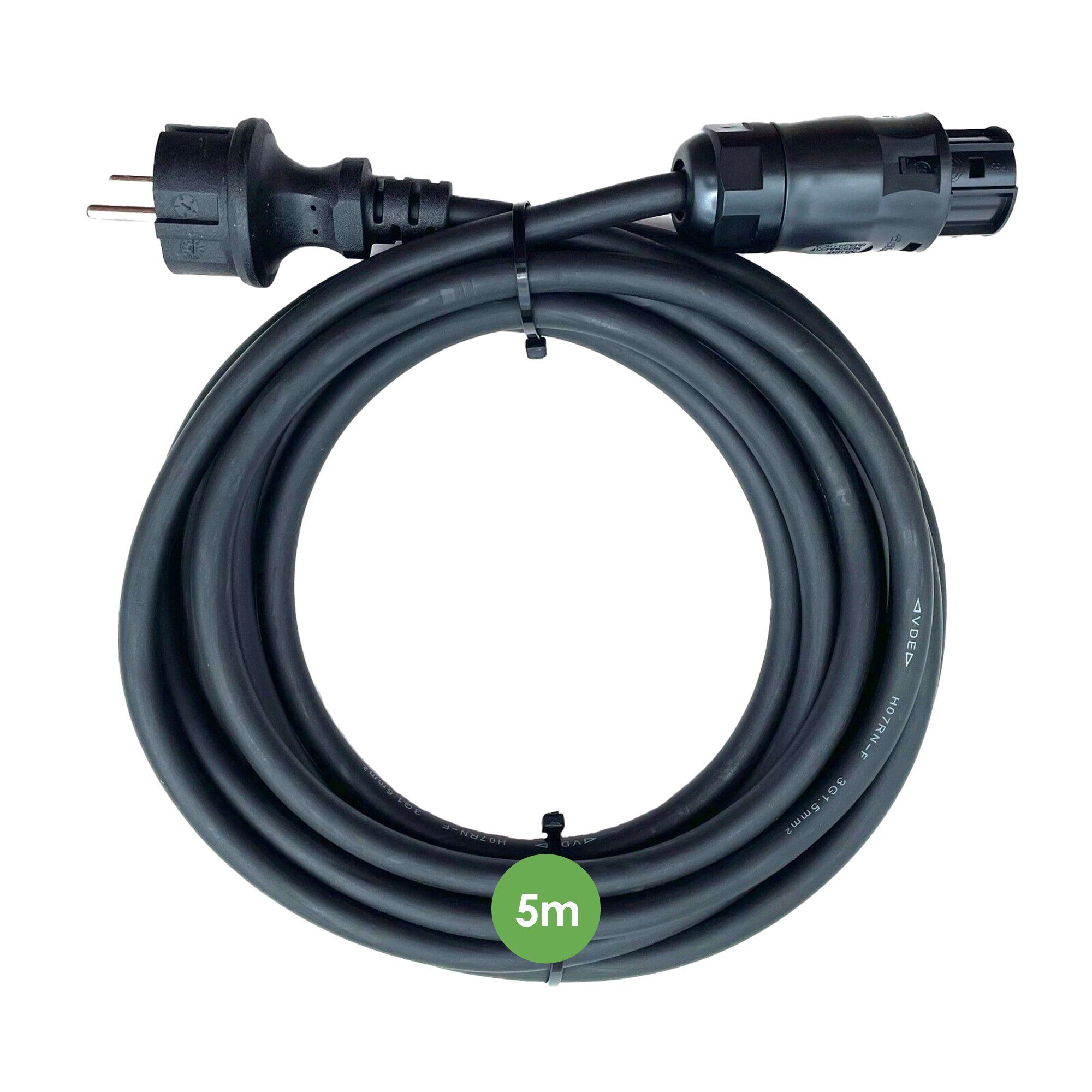 VALE Wechselrichter 5m Betteri BC01 zu Schuko Adapter Kabel, Solar PV Steckdose, Solar PV Steckdose, kompatibel mit Hoymiles, Deye, Huayu, UVM. (5m)