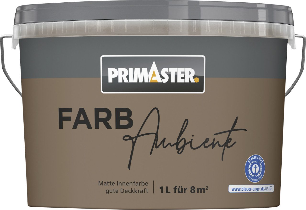 Primaster Wandfarbe Primaster Farbambiente Wandfarbe matt kakao 1 L