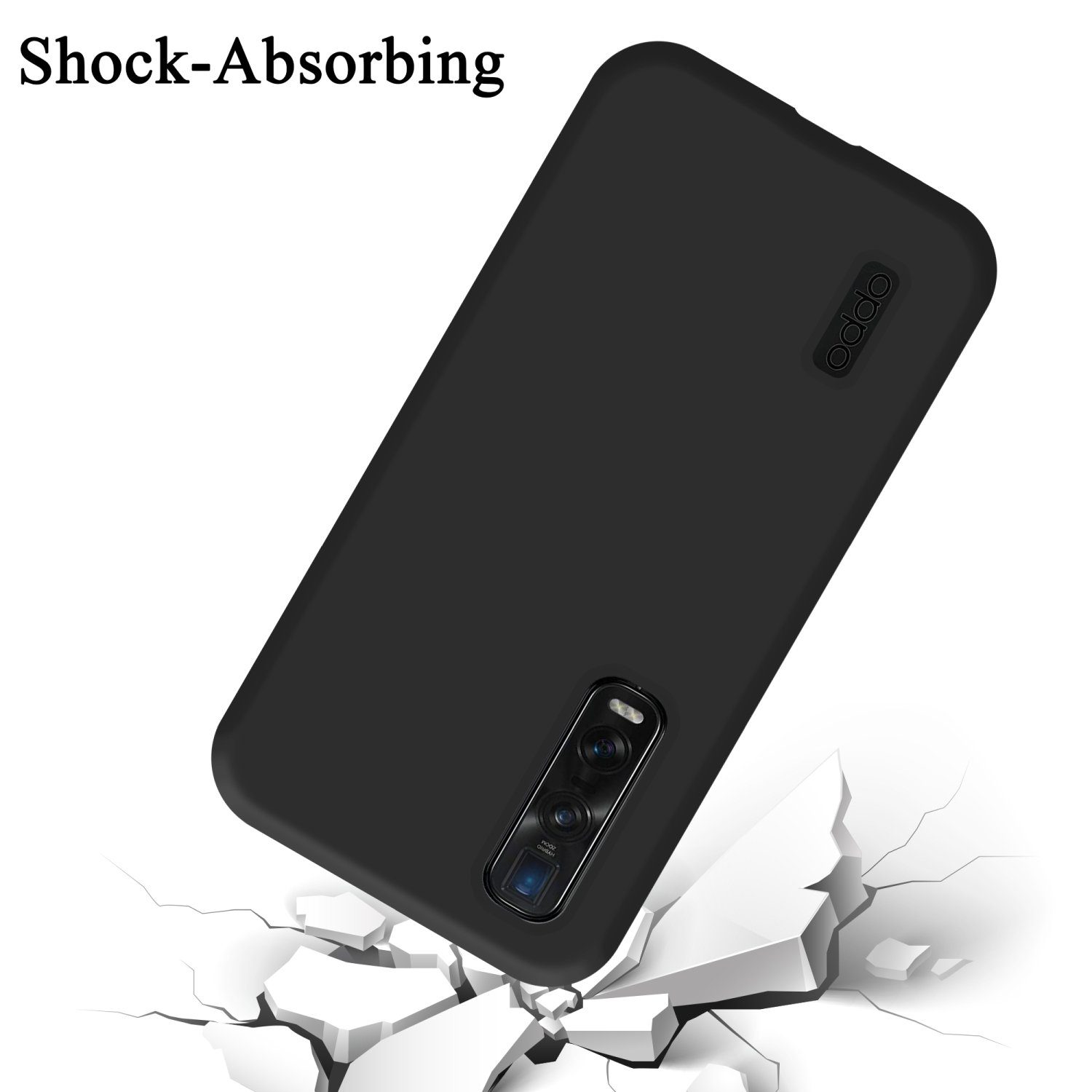 Cadorabo Handyhülle für Oppo FIND X2 PRO Hülle Oppo FIND X2 PRO, Flexible Hülle TPU Silikon Schutzhülle Back Cover Case