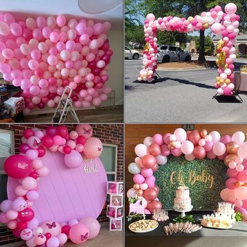 Dedom Luftballon Luftballon-Set 120 Stück, Luftballon Girlande Set mit Ballonkette, Rosa Luftballons für Geburtstag Hochzeit Party Mädchen Dekoration