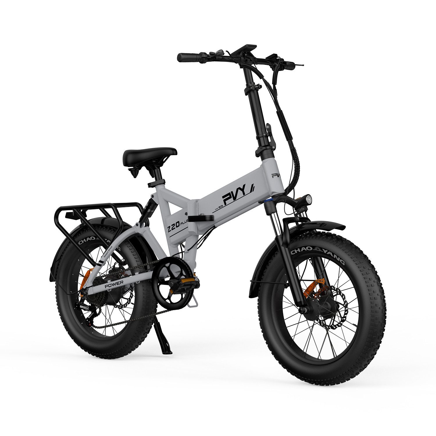 kowdom E-Bike Pedelec (unterstützt bis 25 km/h) Klapprad 20 Zoll Fatbike 1000W 48V 16,5Ah hydr. Bremse 7-Gang, 7 Gang Shimano Schaltwerk, Kettenschaltung, Bürstenloser Getriebenabenmotor, 48 Wh, (Faltrad, Bedienungsanleitung enthalten), Klappbar, Fatbike,