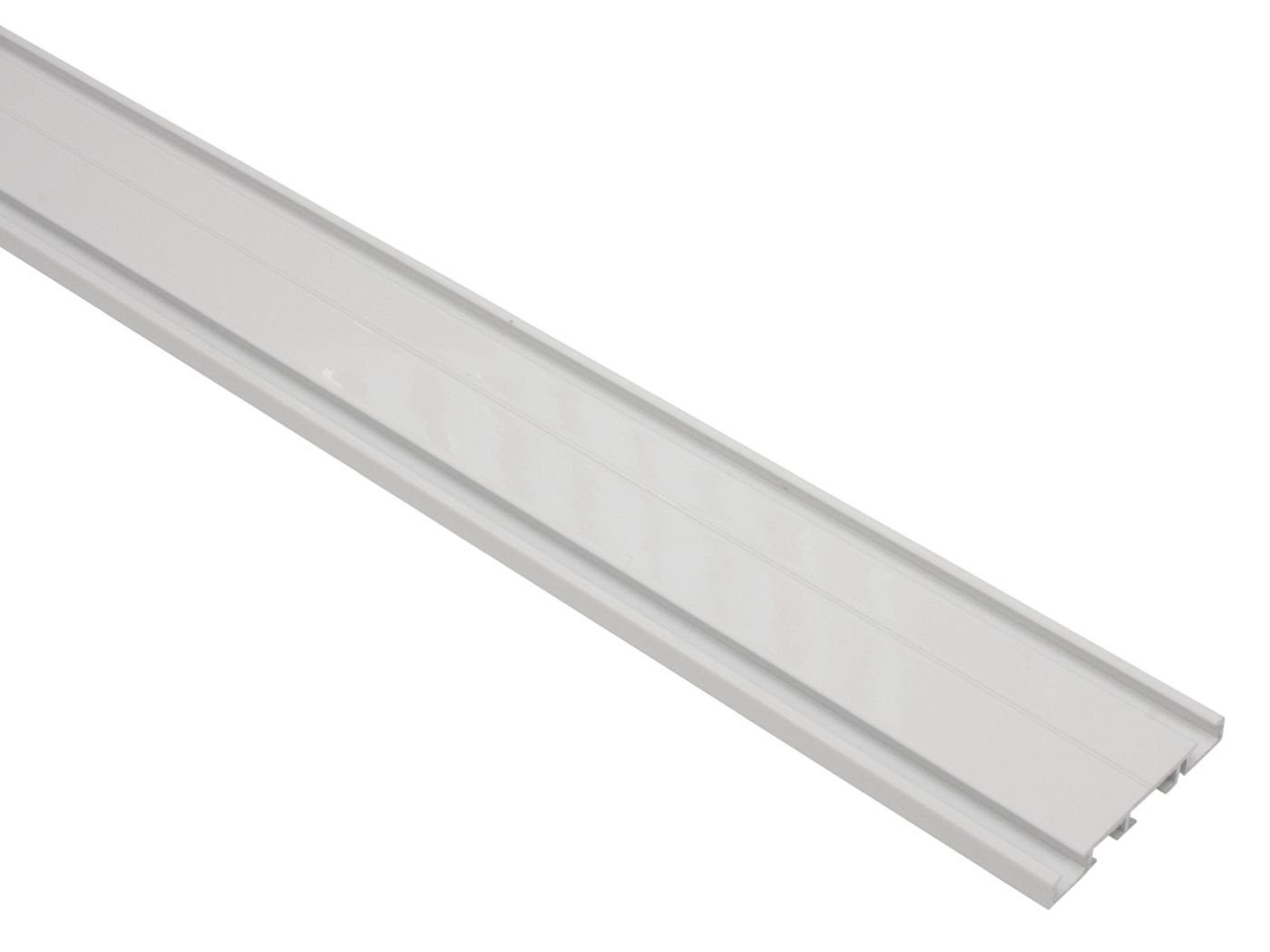GARDINIA Schienensystem Gardinia Aluminium-Vorhangschiene 2-läufig weiß, standard