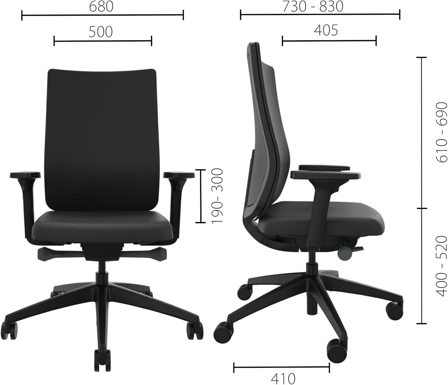 sedus Bürostuhl Sedus se:do Pro, Drehstuhl, Schwarz, bis 130kg Belastbar, ergonomisch