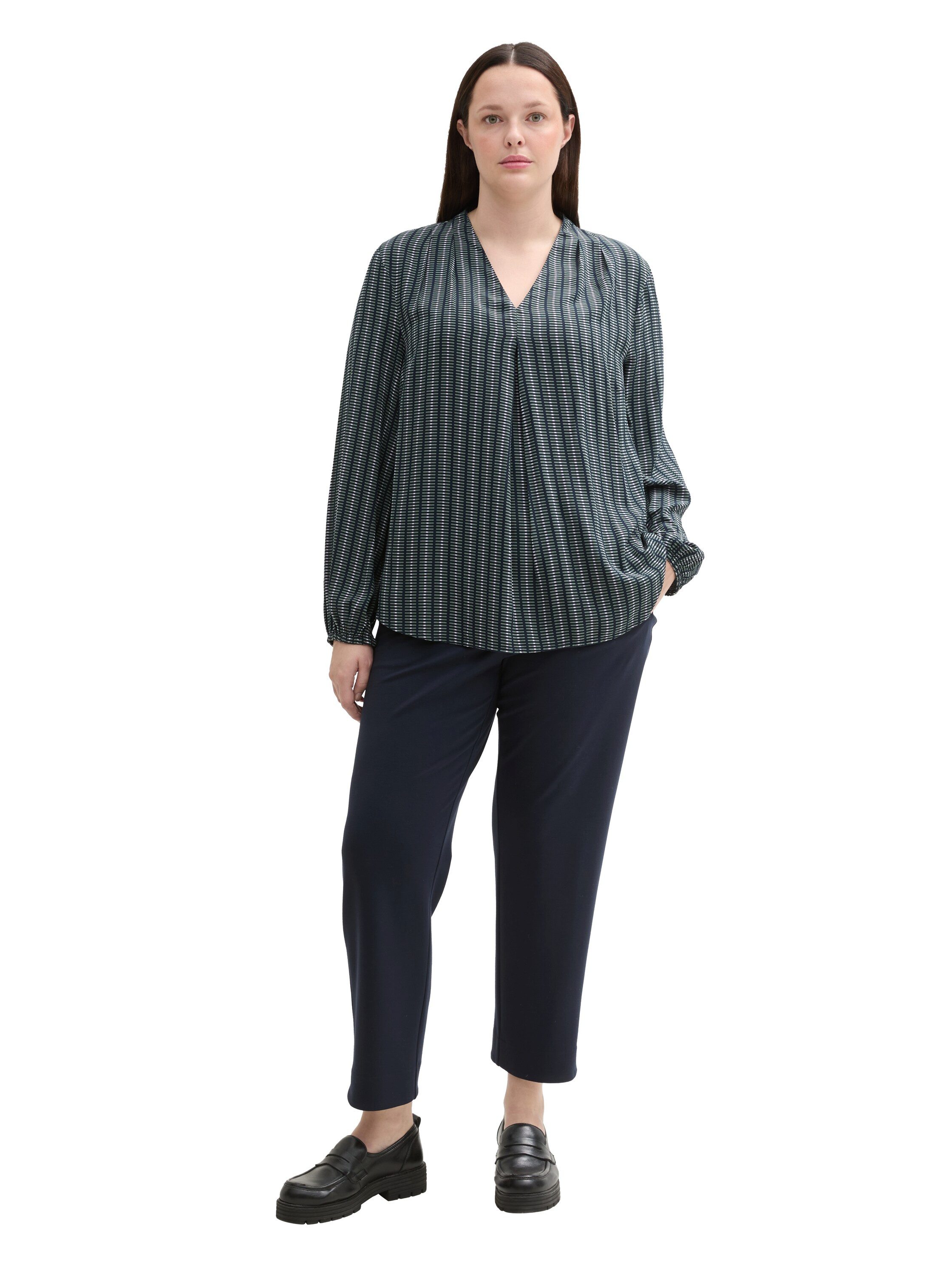 TOM TAILOR PLUS Langarmbluse mit Muster
