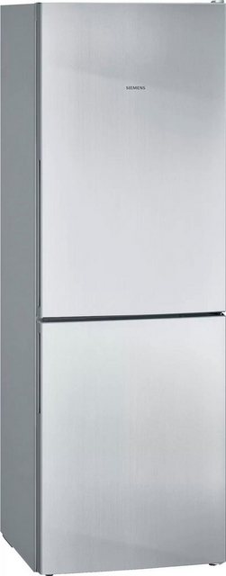 Siemens KG33VVLEA iQ300 Freistehende Kühl-Gefrier-Kombination / E / 228 kWh/Jahr / 289 l / hyperFresh-Box / lowFrost / bigBox / LED-Innenbeleuchtung, Edelstahl-look