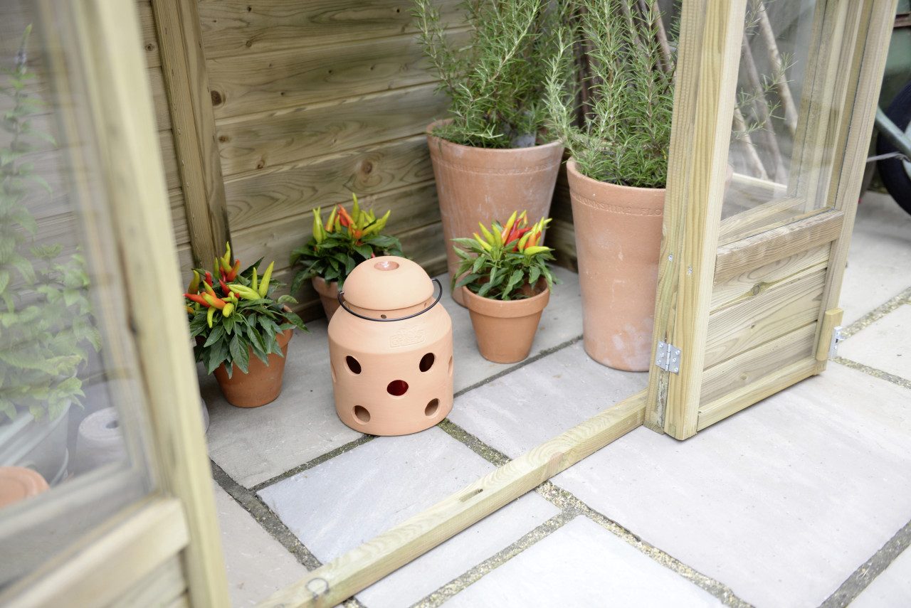 Bio Green Gewächshaus Bio Green Frostwächter FireFly terracotta