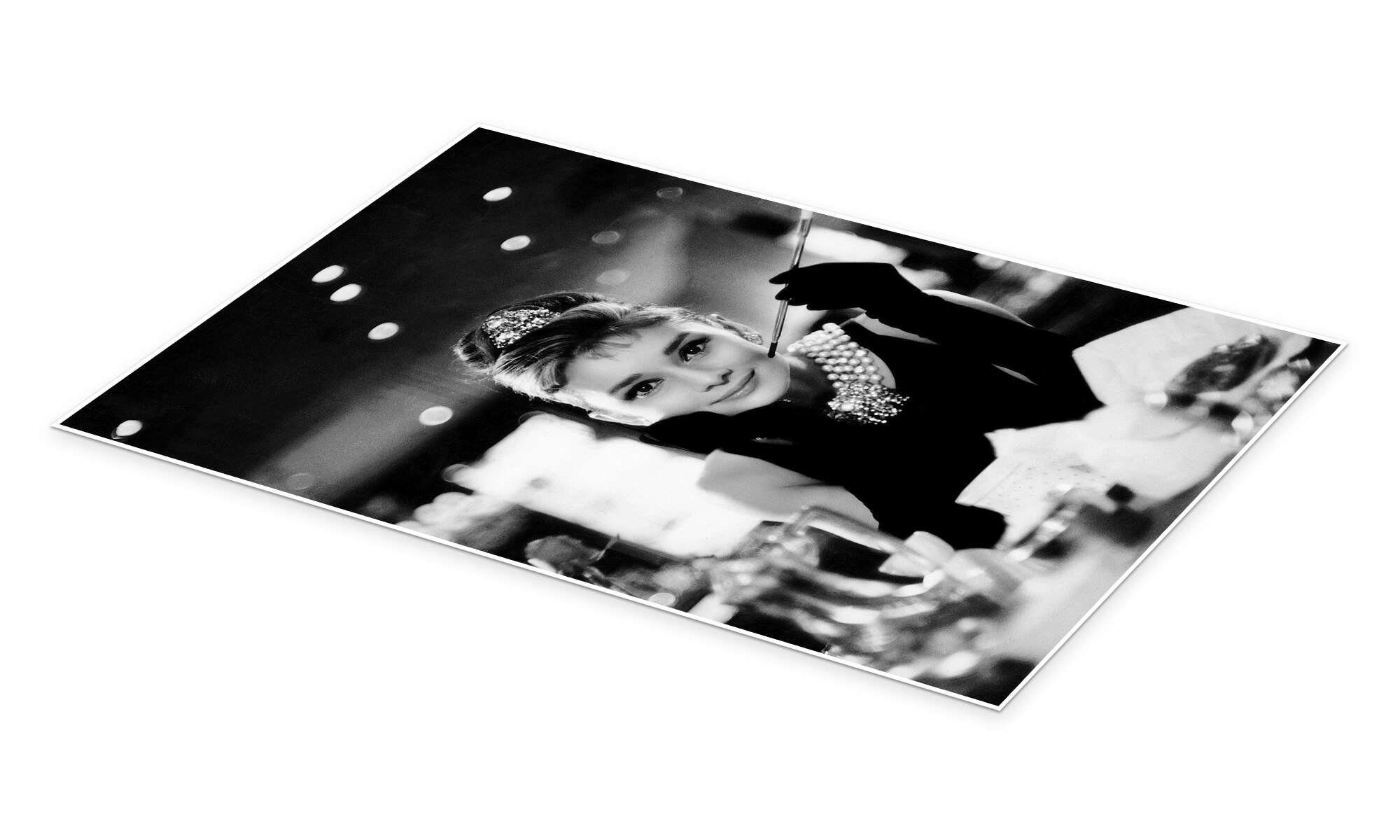 Posterlounge Wandbild Audrey Hepburn in Breakfast at Tiffany's, Celebrity C günstig online kaufen