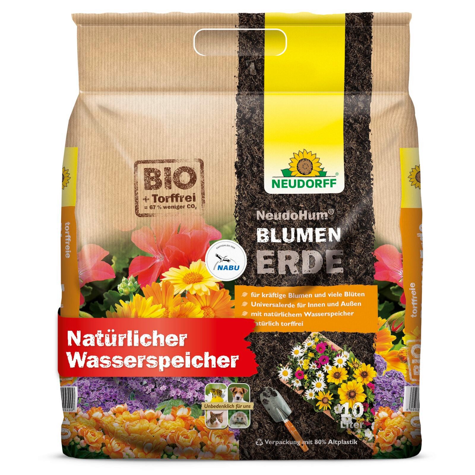 Neudorff Pflanzerde NeudoHum BlumenErde 10 Liter