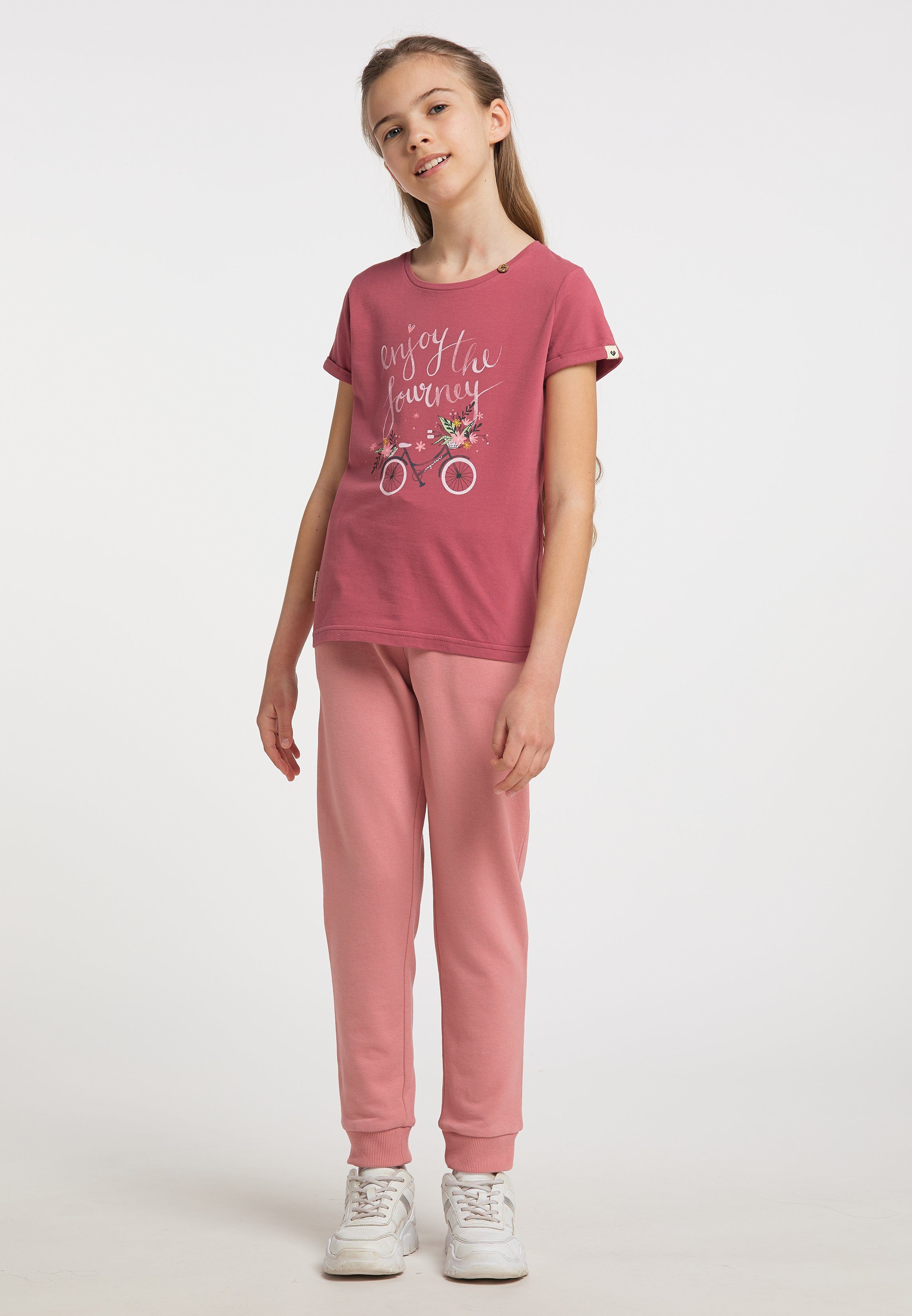 Ragwear T-Shirt EIKA PRINT ORGANIC Nachhaltige & Vegane Mode RED