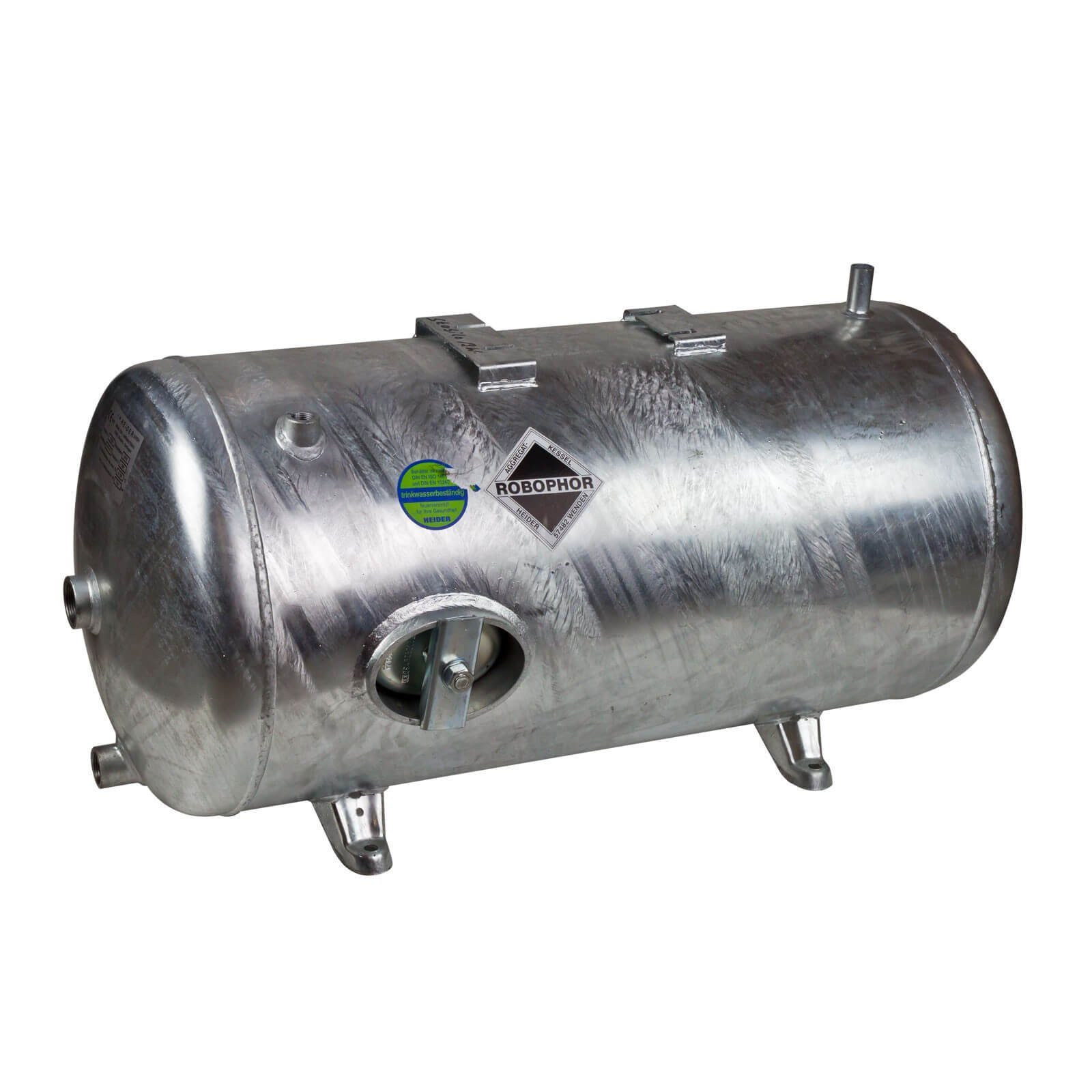 Druckkessel Druckbehälter bar 6 Robophor Heider liegend Liter 245 Heider Wasserkessel