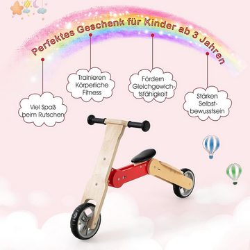 KOMFOTTEU Laufrad Kinderroller 2 in 1, für Kinder ab 3 Jahren