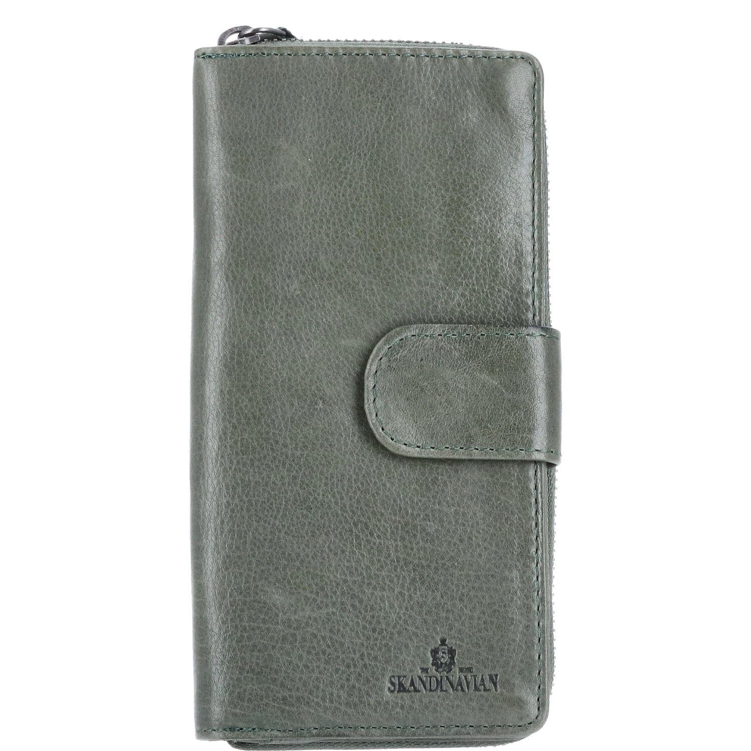 The Skandinavian Brand Geldbörse The Skandinavian Brand Damen Lederbörse Green