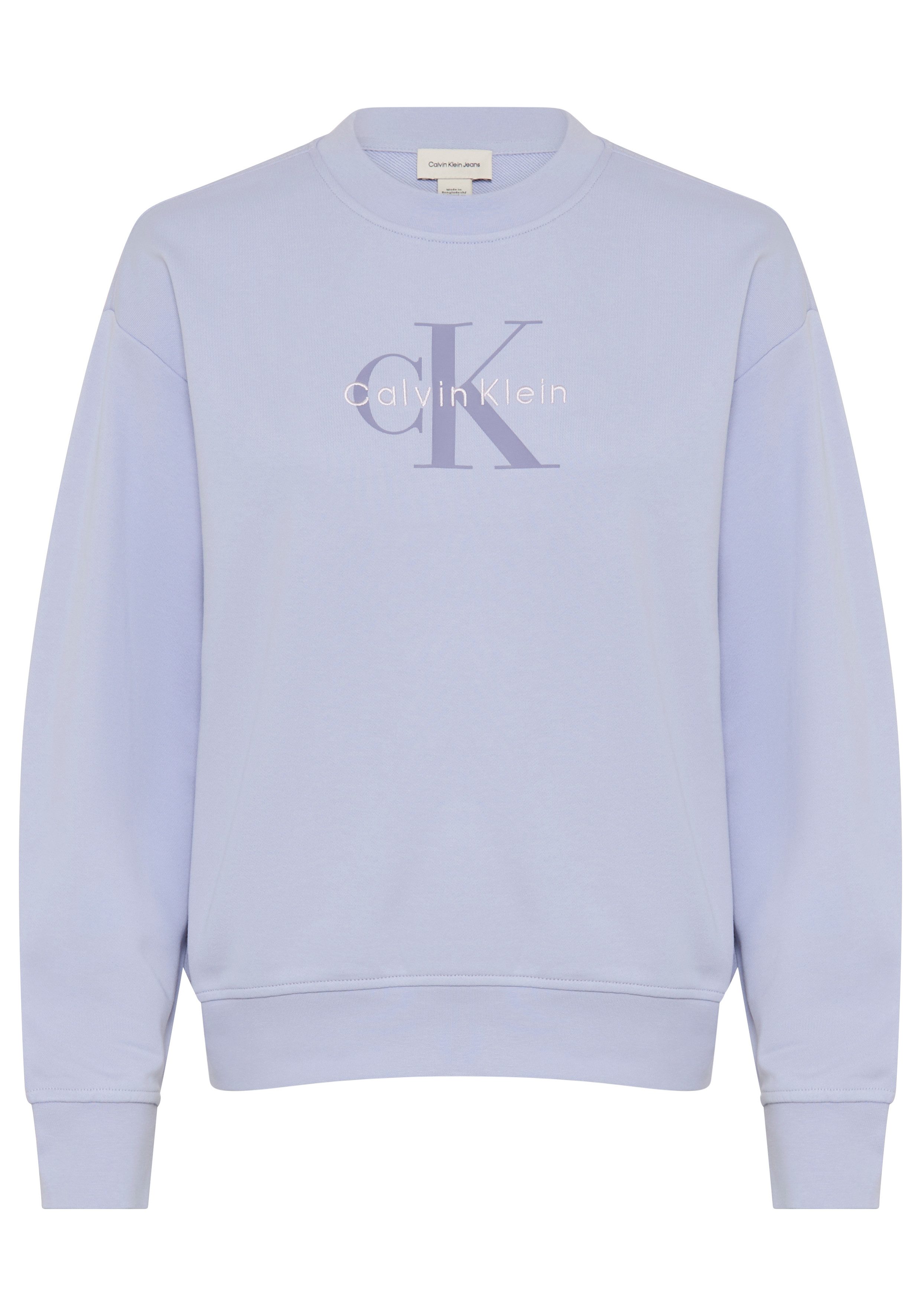 Calvin Klein Jeans Sweatshirt FRENCH TERRY MONOLOGO CREW Regular fit, Logoschriftzug