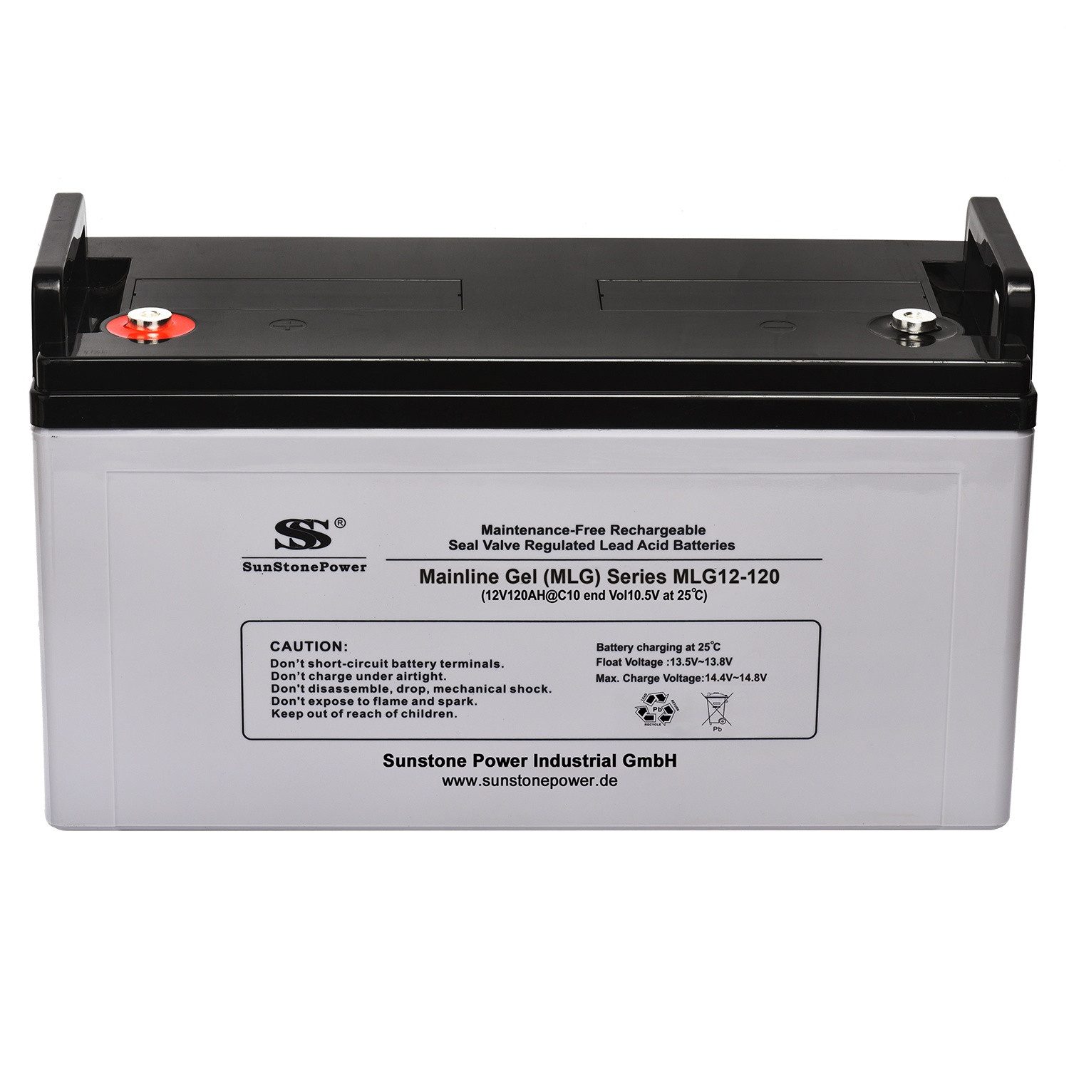 Sunstone Power 12V 120AH Gel Solar Speicher für Inselanlagen USV Notstrom, 0% MWST Bleiakkus 120000 mAh (12 V), wiederaufladbar, wartungsfrei, zyklenfest