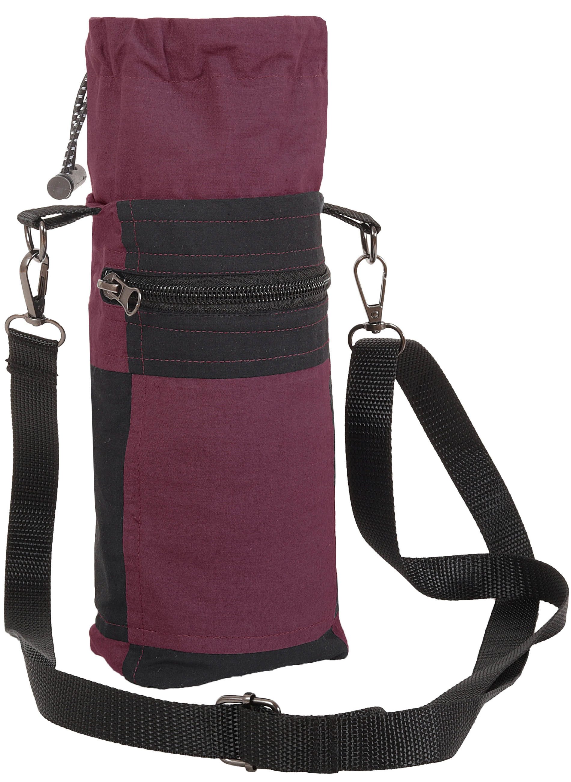 PUREWONDER Flaschenträger Flaschentasche Tasche für Coffee to-go zum Umhängen bb32 Rot, auch für Coffee to-go