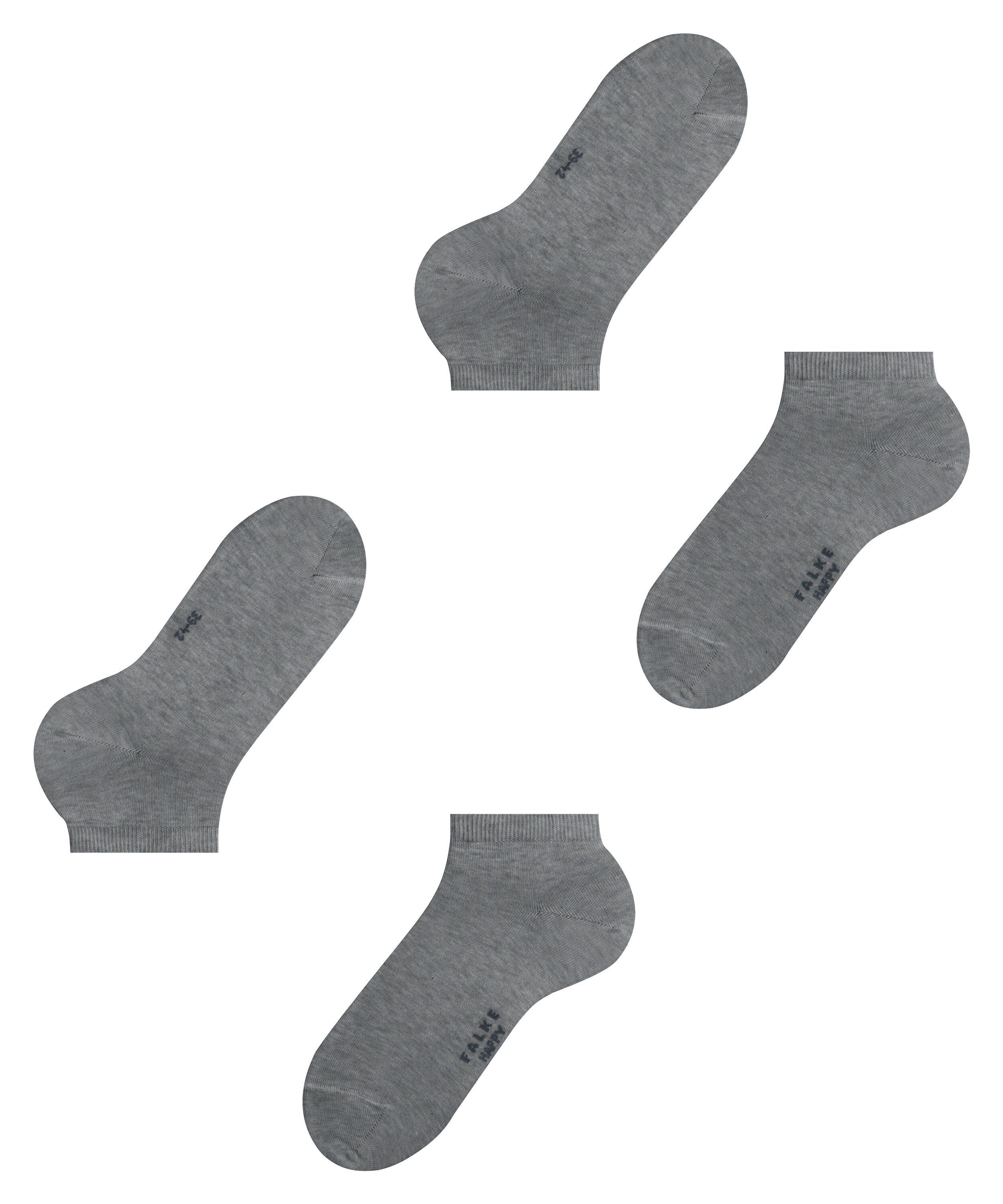 FALKE Sneakersocken Happy 2-Pack Sneakersocken (2-Paar) Set aus 2 Paar Baumwollsneakern