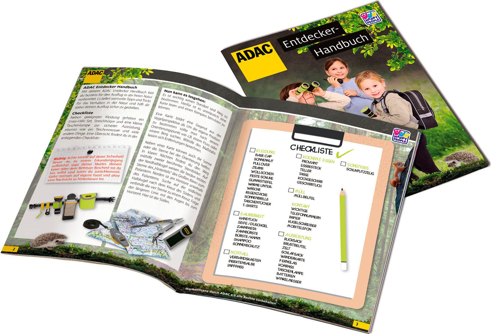 Happy People LED Stirnlampe ADAC, für Kinder - Spielzeug